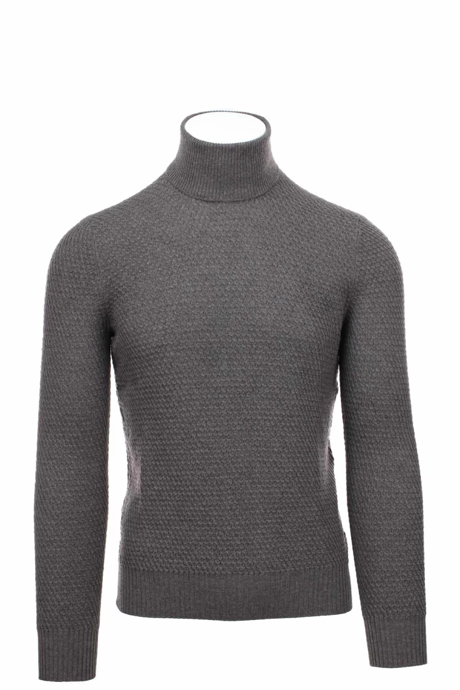 Gran Sasso Microbraided Turtleneck Sweater for Men - Premium Knitwear by Prestigemodauomo