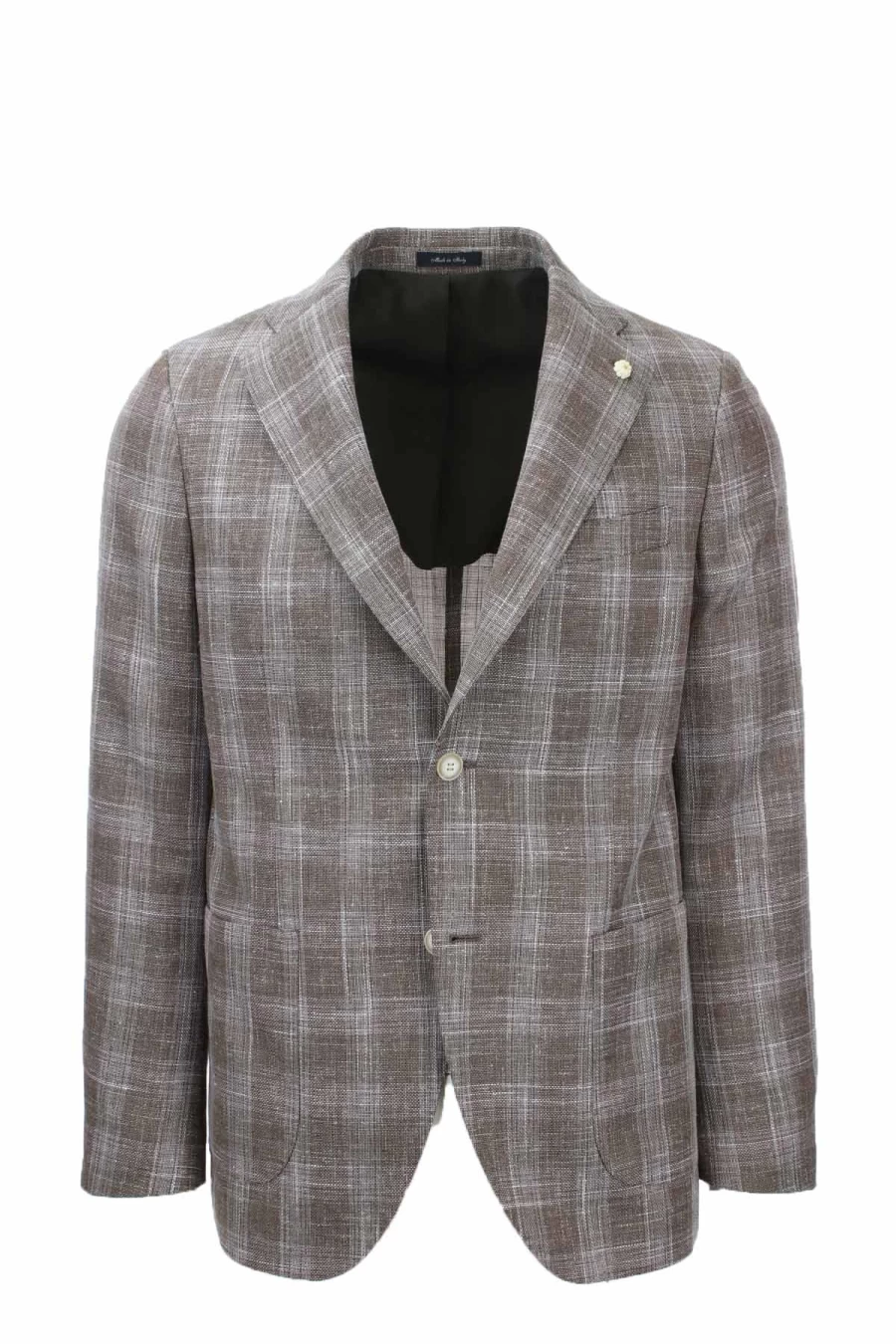 "Natu Men's Single-Breasted Checked Blazer - Prestigemodauomo Collection"