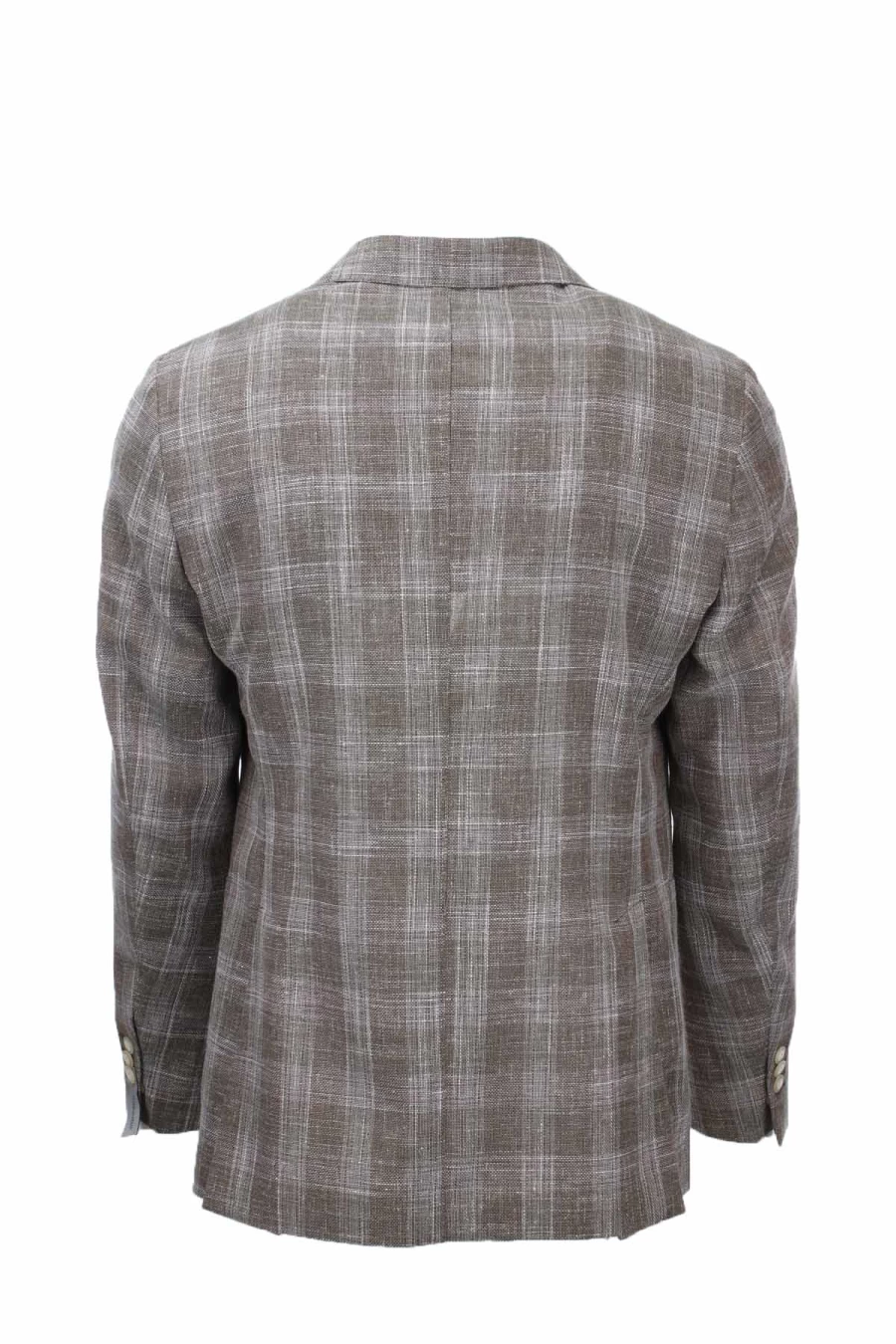 "Natu Men's Single-Breasted Checked Blazer - Prestigemodauomo Collection"