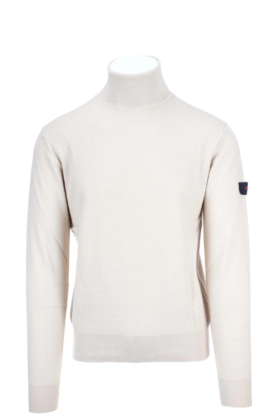 Peuterey Men's Plain Turtleneck Sweater - Premium Cotton Knitwear - Classic Slim Fit Pullover