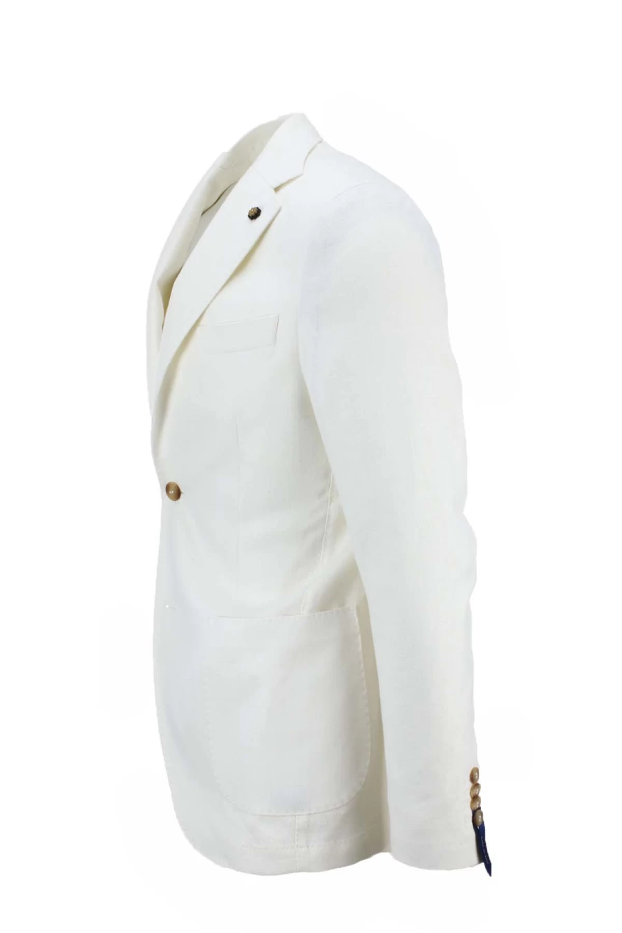 Raffaele Tagliente Men's Lightweight Linen Cotton Blend Unlined Jacket - Prestigemodauomo