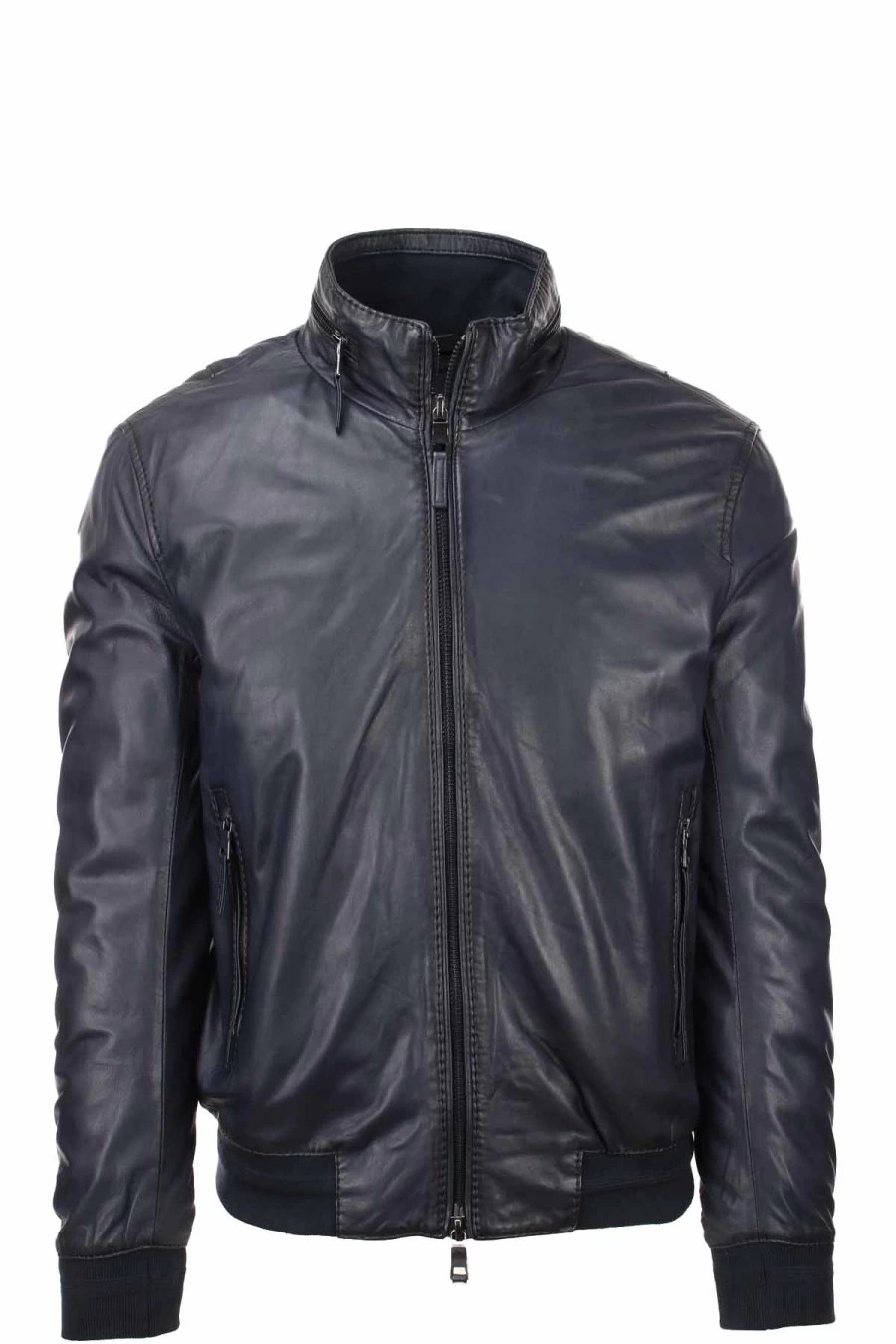 The Jack Men's Premium Leather Bomber Jacket with Padding - Stylish & Comfortable Aviator Coat