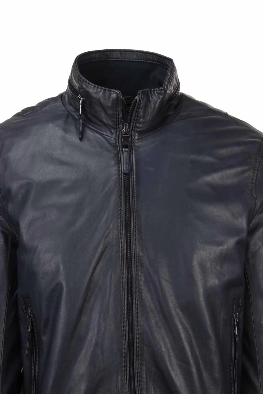 The Jack Men's Premium Leather Bomber Jacket with Padding - Stylish & Comfortable Aviator Coat