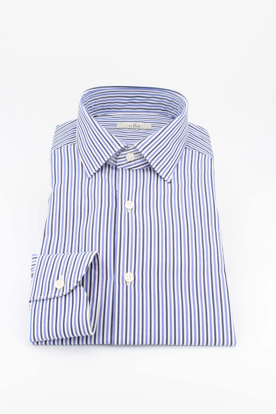 GHR Men's Long Sleeve Cotton Dress Shirt - Premium Quality Formal Wear