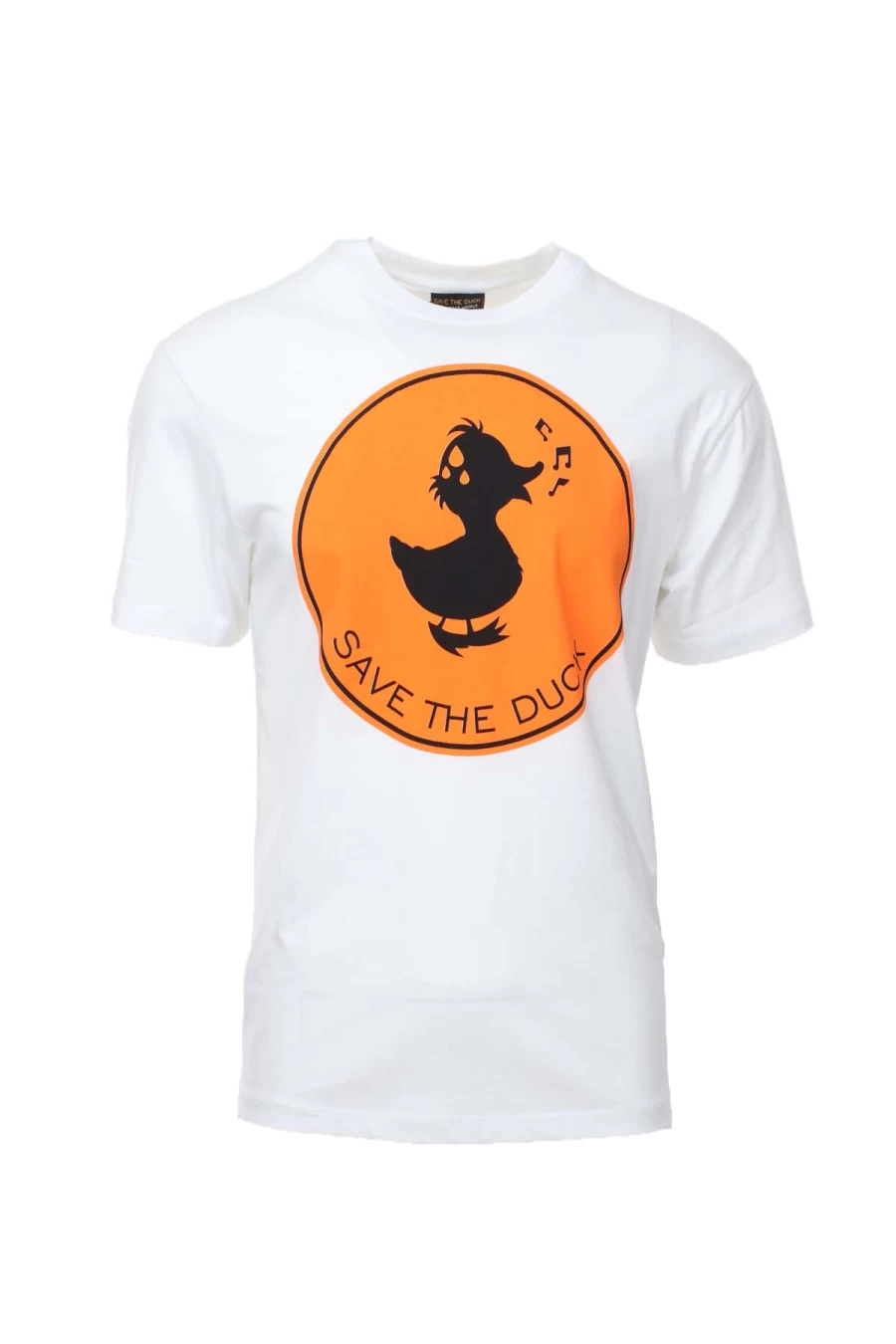 Save The Duck Maxi Logo Short Sleeve T-Shirt - Eco-Friendly Men's Tee - Prestigemodauomo Collection