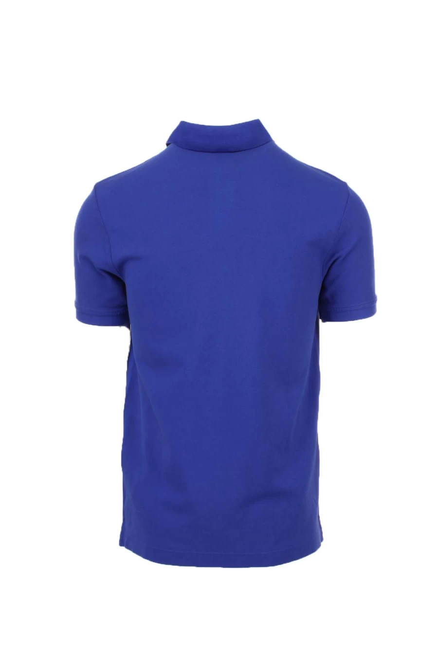 BLAUER Men's Short Sleeve Polo Shirt - Classic Cotton Pique Knit - Solid Blue Casual Top