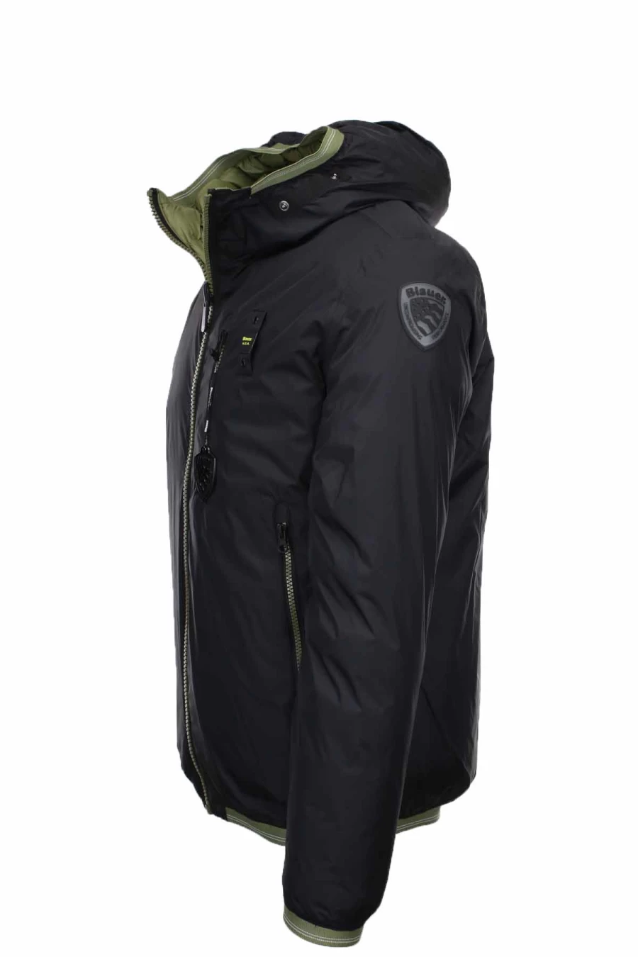 "BLAUER Reversible Eco-Friendly Puffer Jacket for Men - Giubbotto Piumino Prestigemodauomo"