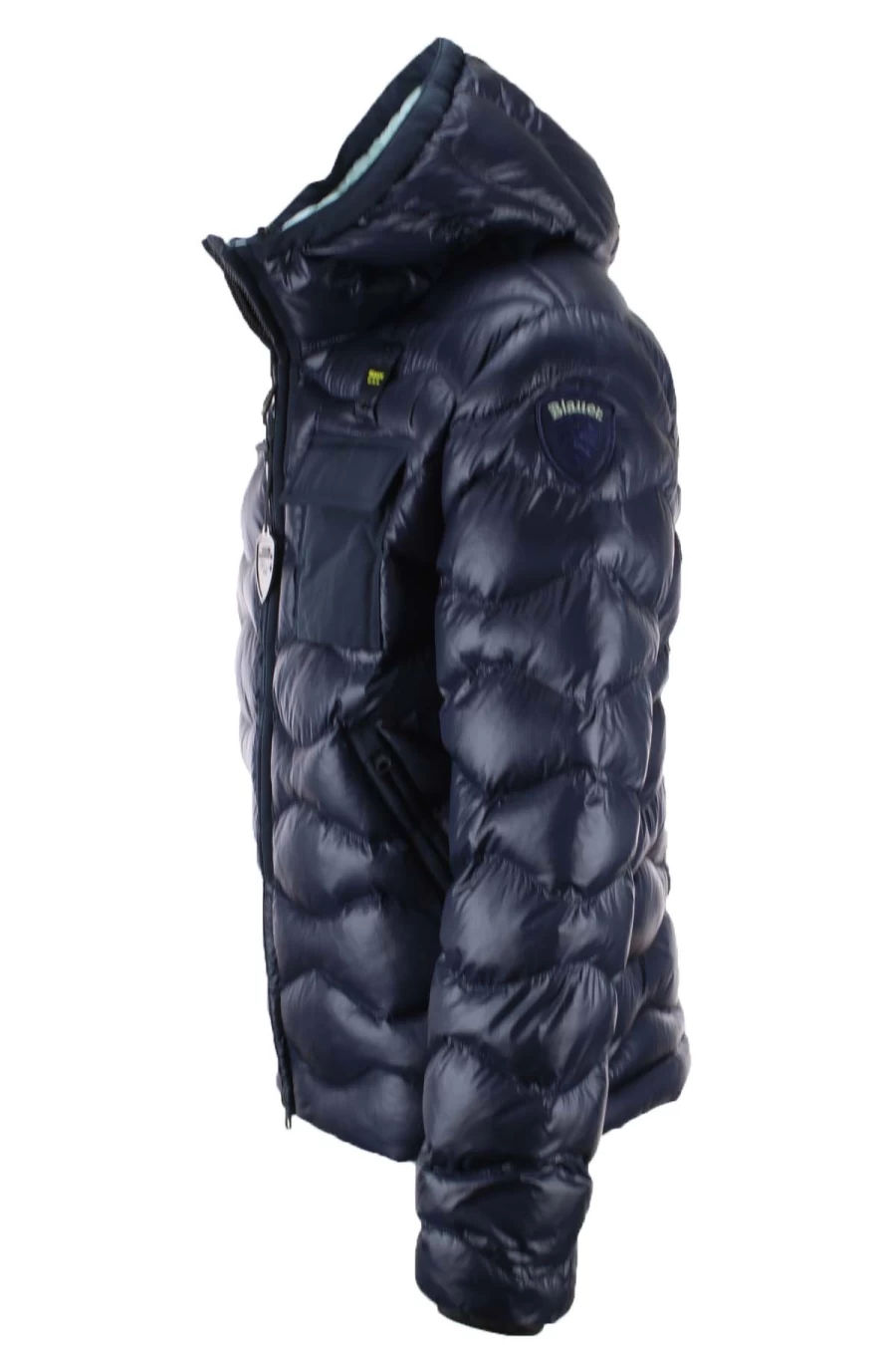 BLAUER Men's Waves Hooded Down Jacket - Premium Winter Coat for Cold Weather