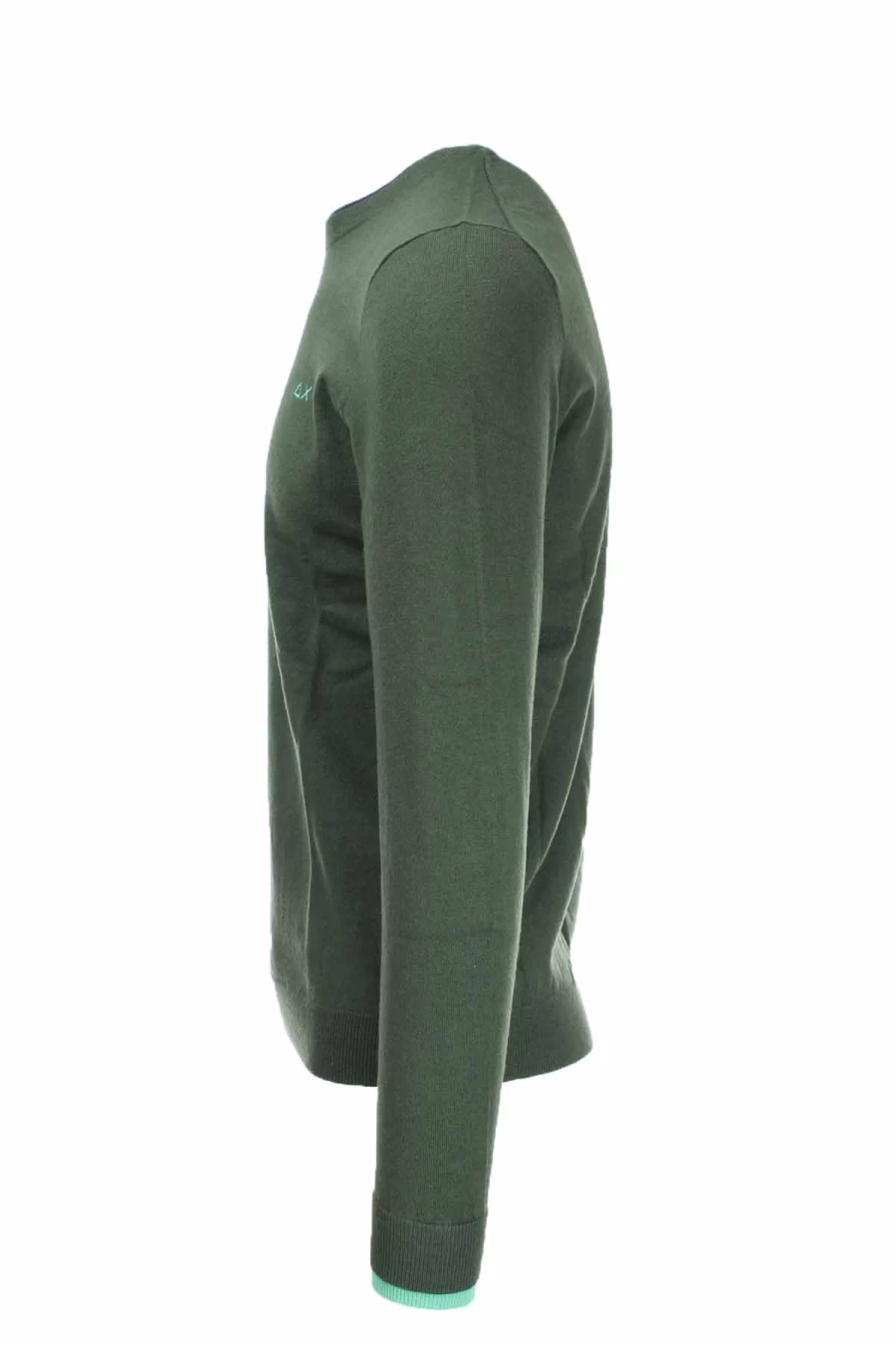 Men's Wool & Cotton Blend Crewneck Sweater - SUN68 Soft Casual Knit Pullover - Prestigemodauomo