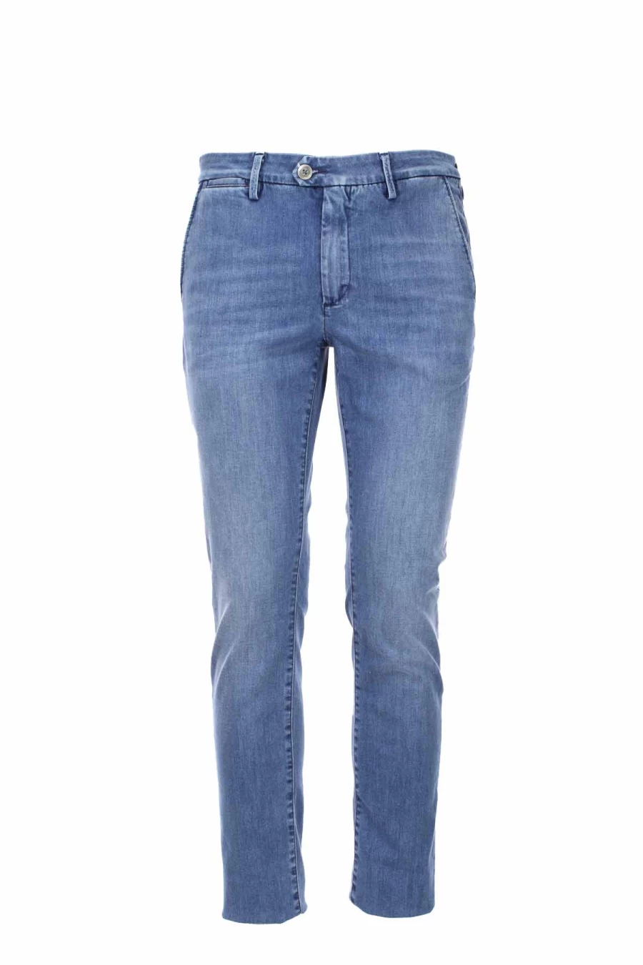 "Teleriazed High-Waisted Slim Fit Denim Trousers for Men - Flat Stomach Design - Prestigemodauomo Collection"
