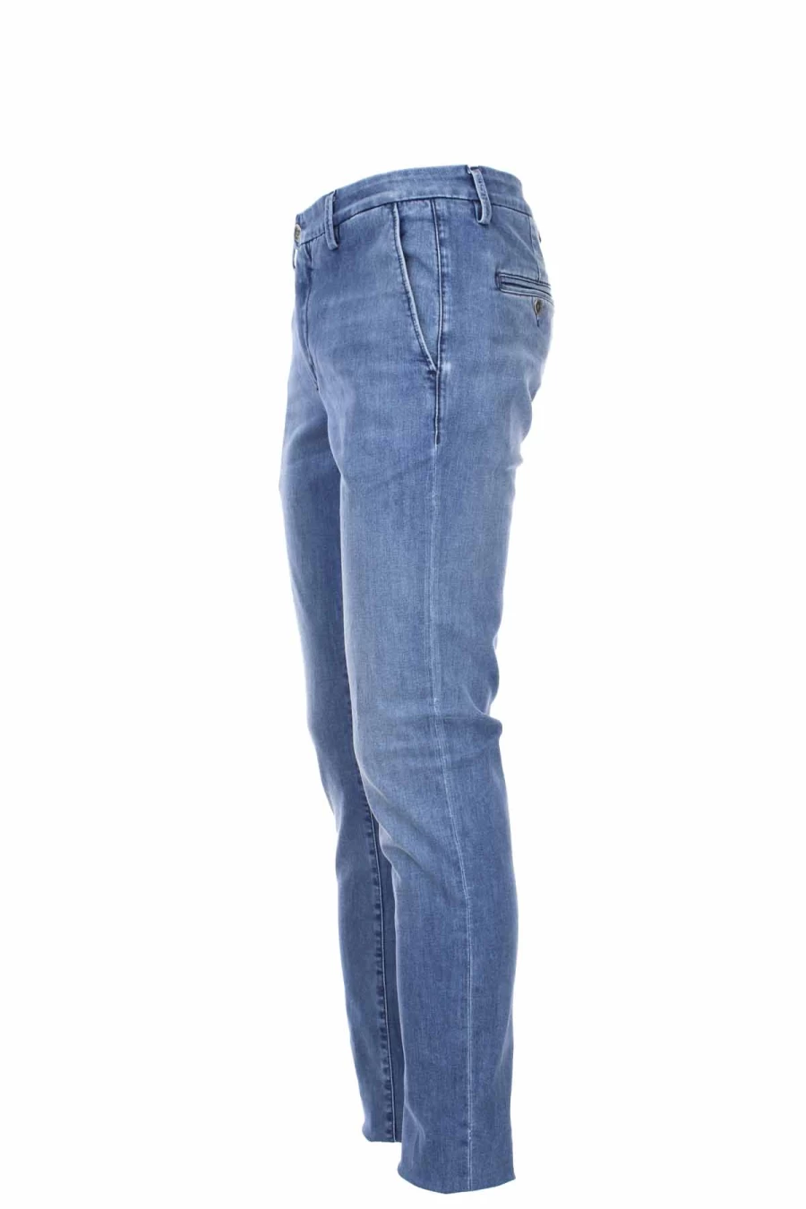 "Teleriazed High-Waisted Slim Fit Denim Trousers for Men - Flat Stomach Design - Prestigemodauomo Collection"
