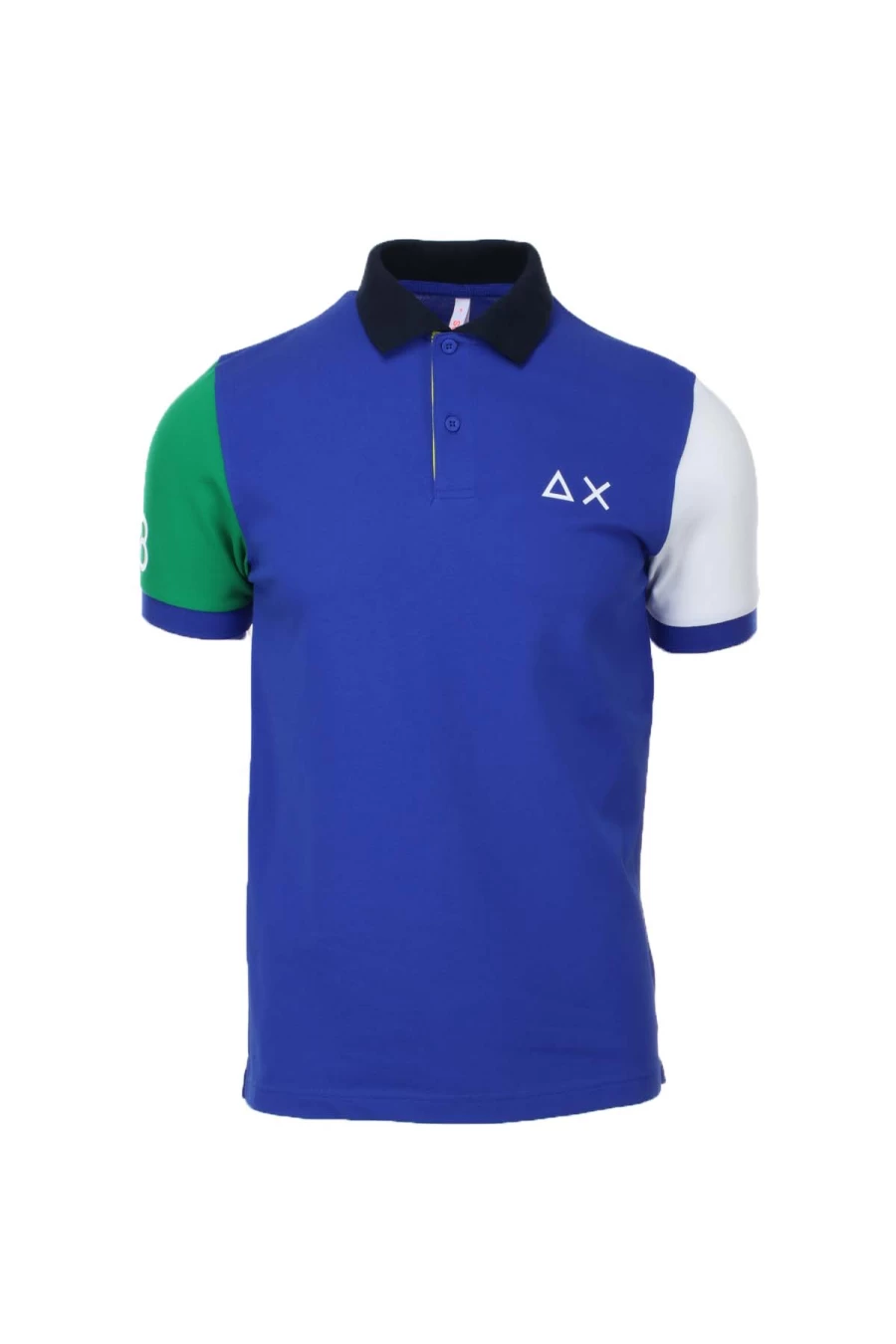 Men's Multicolor Half Sleeve Polo Shirt - SUN68 Casual Summer Top - Prestigemodauomo Collection