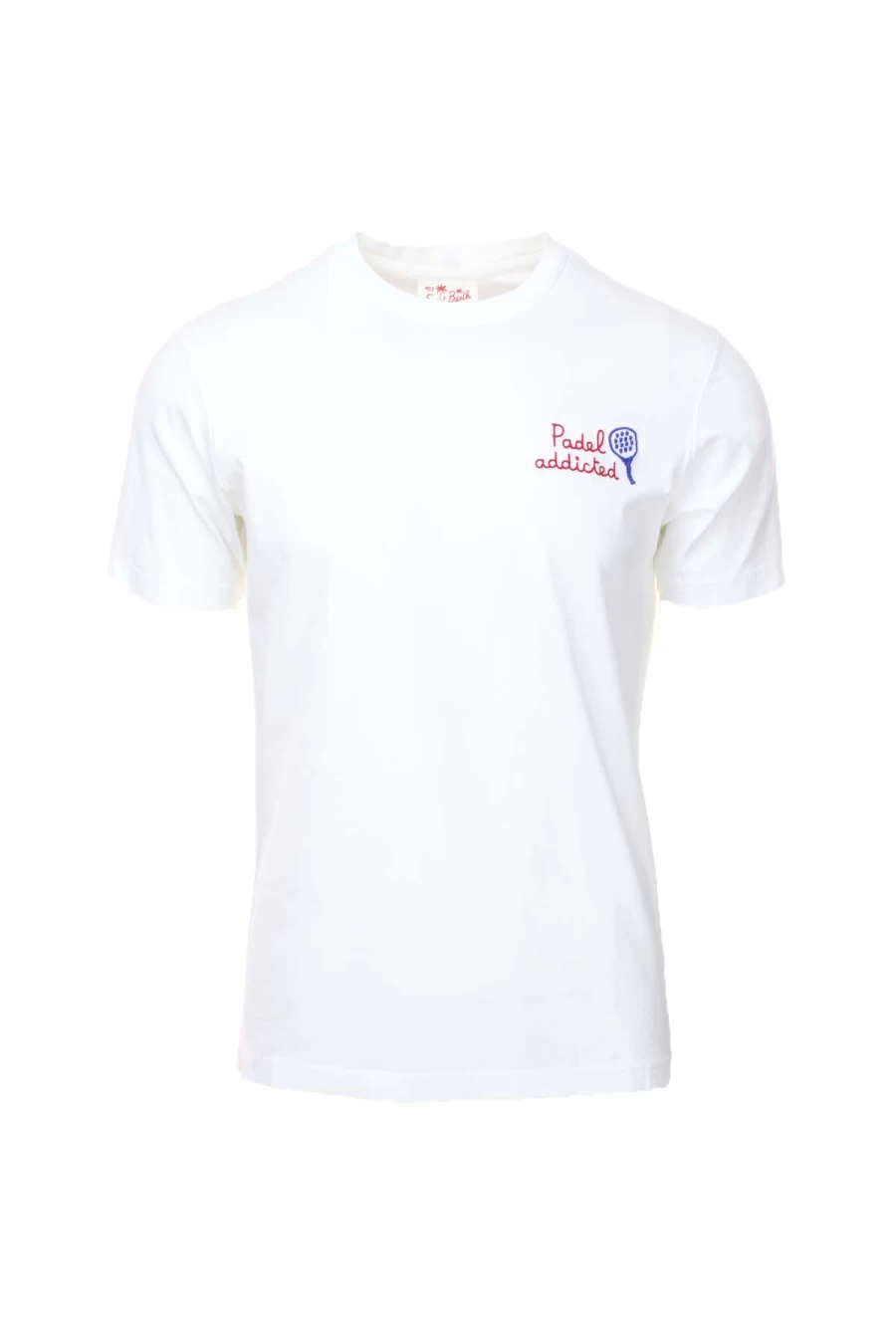 Saint Barth MC2 Padel Addicted Half Sleeve T-Shirt - Premium Cotton Tennis Tee - Prestigemodauomo Collection