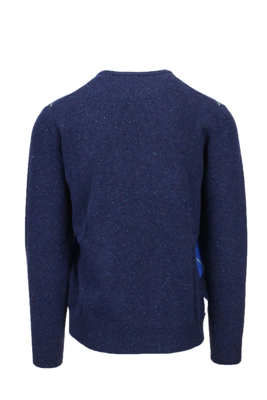 Saint Barth MC2 Donegal Argyle Diamond Knit Crewneck Sweater - Premium Wool Pullover