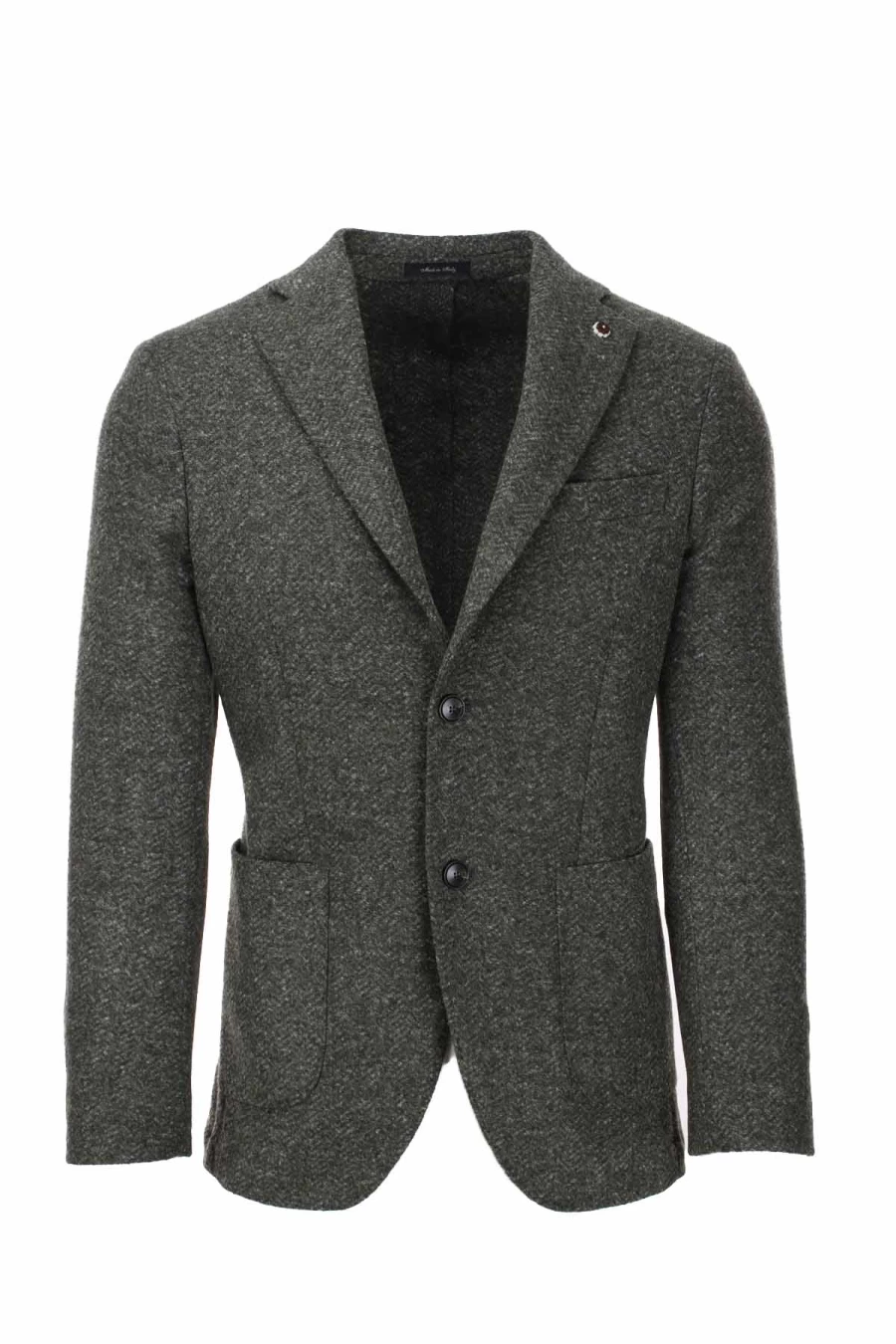 Natu Herringbone Pattern Jacket for Men - Unlined Casual Blazer - Prestigemodauomo Collection