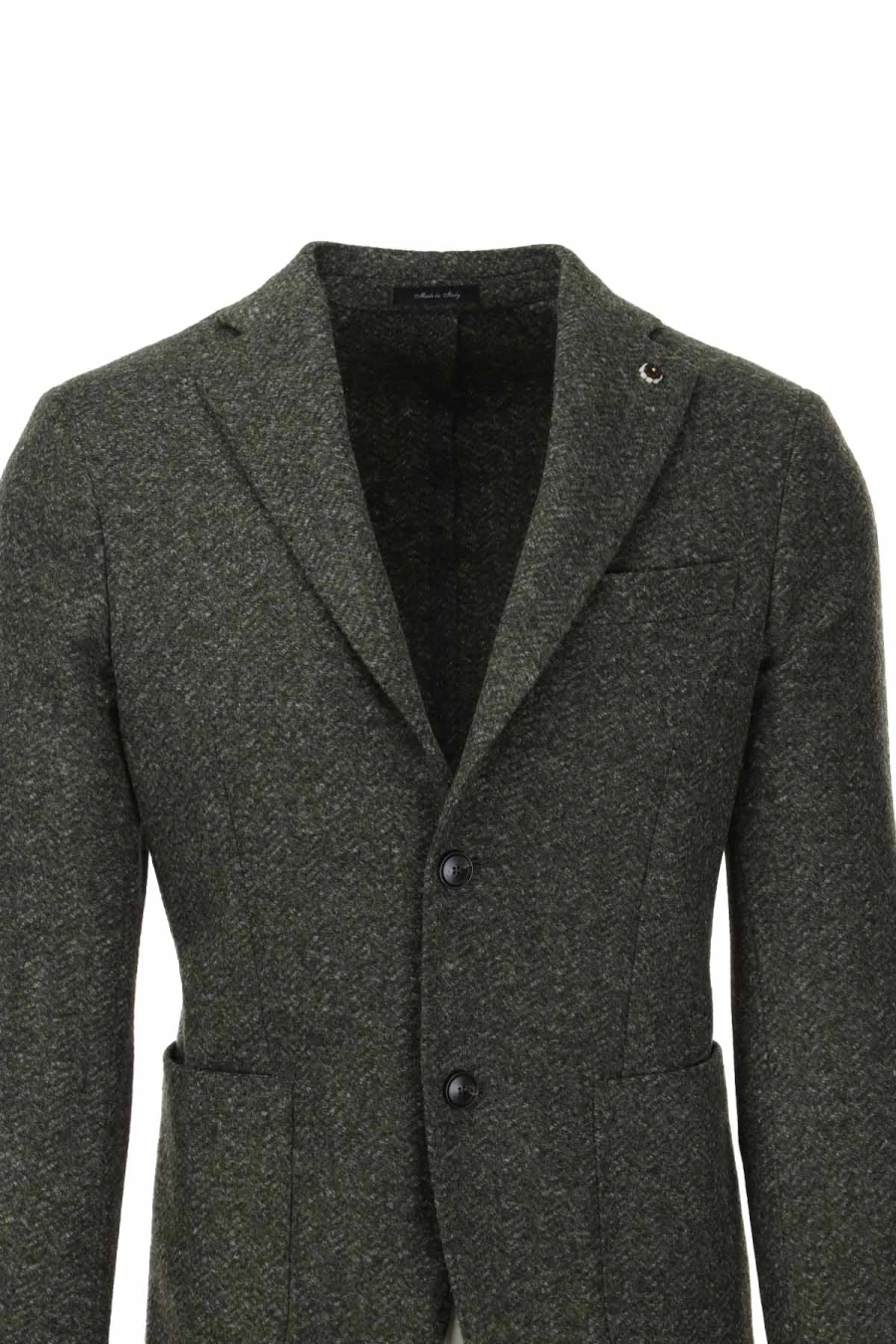 Natu Herringbone Pattern Jacket for Men - Unlined Casual Blazer - Prestigemodauomo Collection