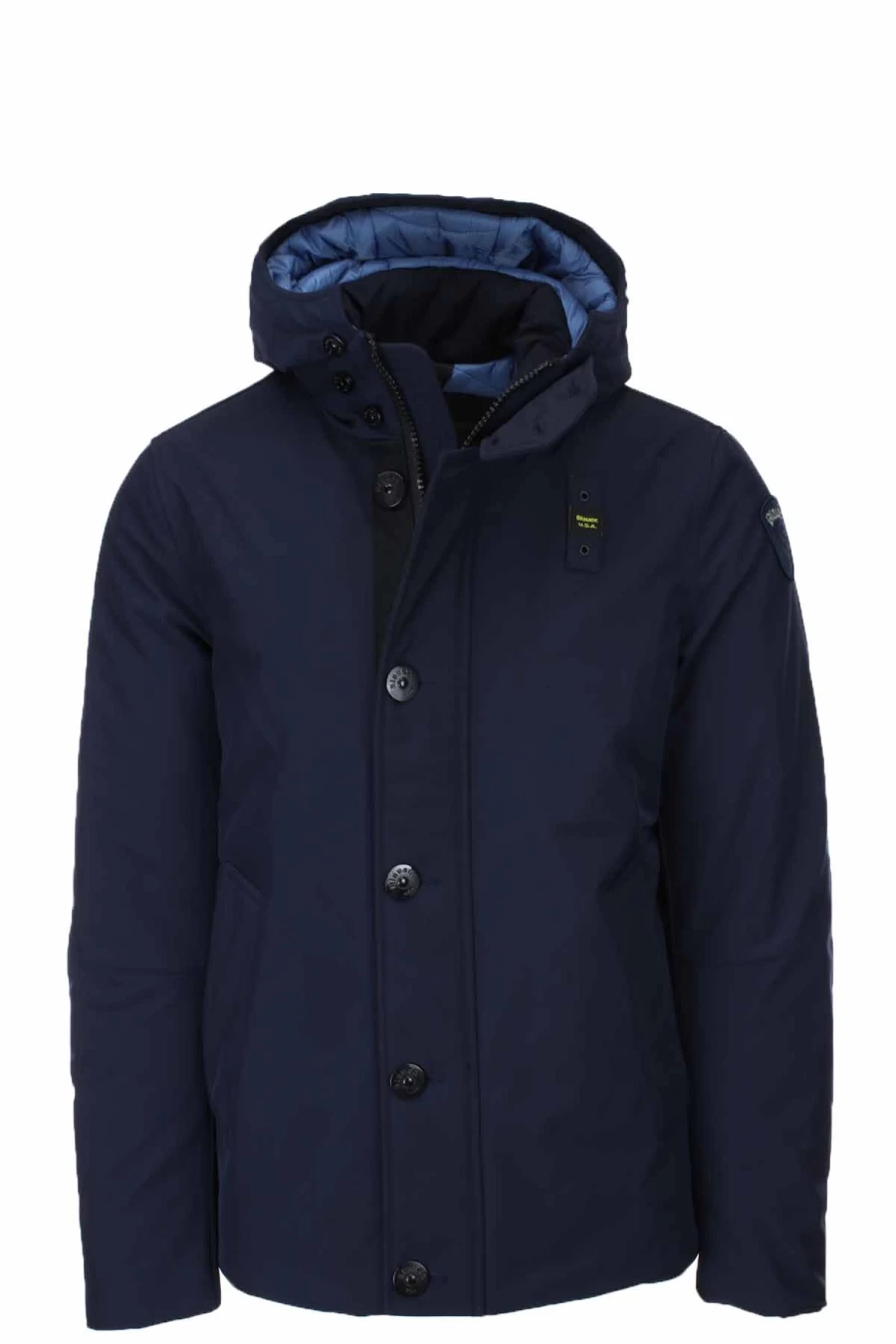 BLAUER Men's Neoprene Hooded Jacket - Waterproof Windbreaker for Outdoor Activities