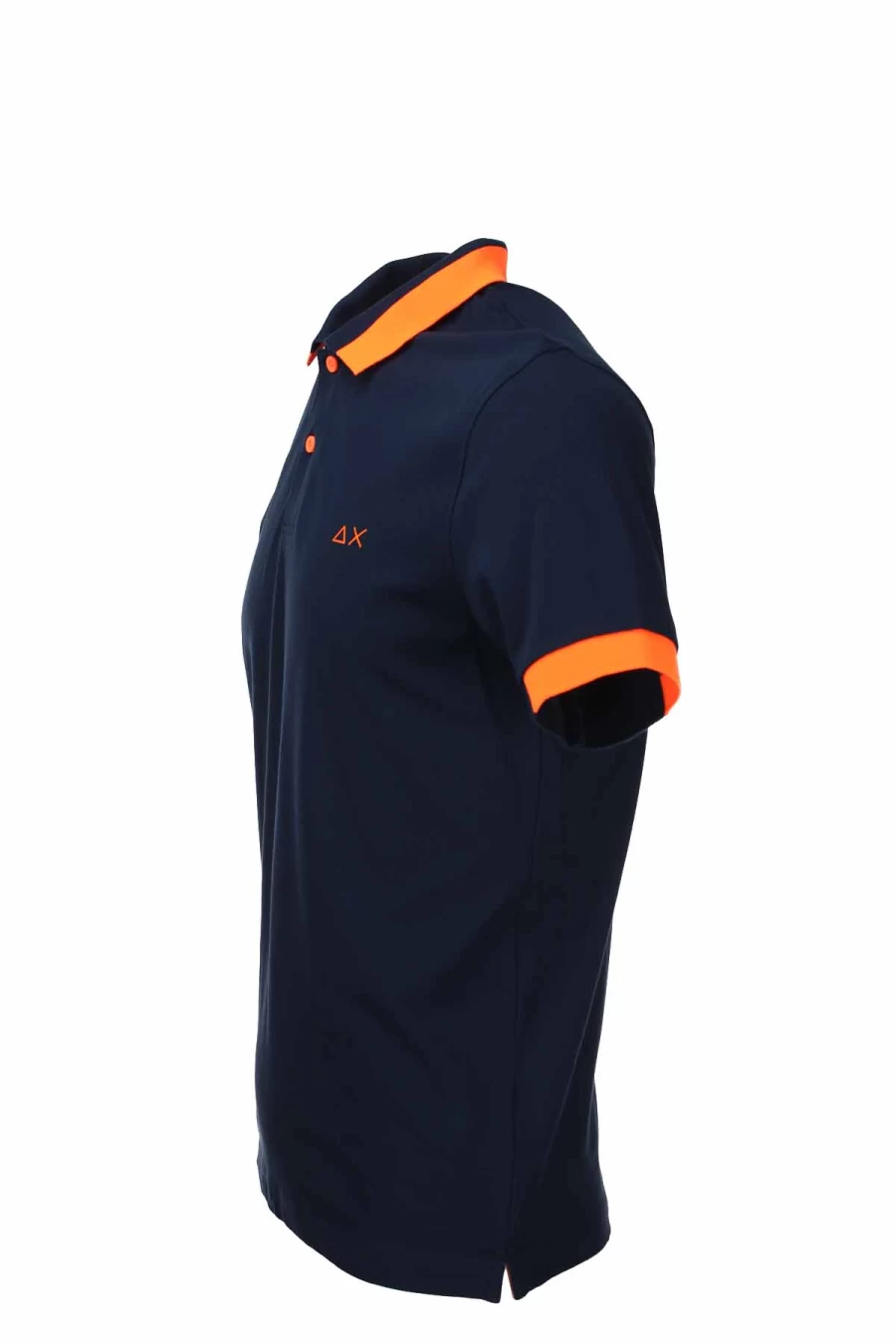 Men's Fluorescent Half-Sleeve Polo Shirt - Breathable Cotton Piqué - SUN68 Casual Sportswear