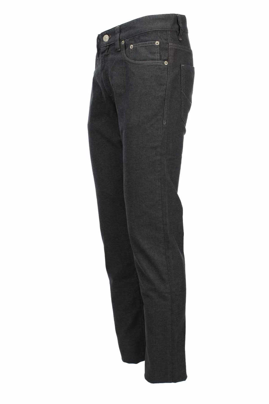 "Seville Men's 5-Pocket Stretch Cotton Trousers - Siviglia Textured Comfort Fit"