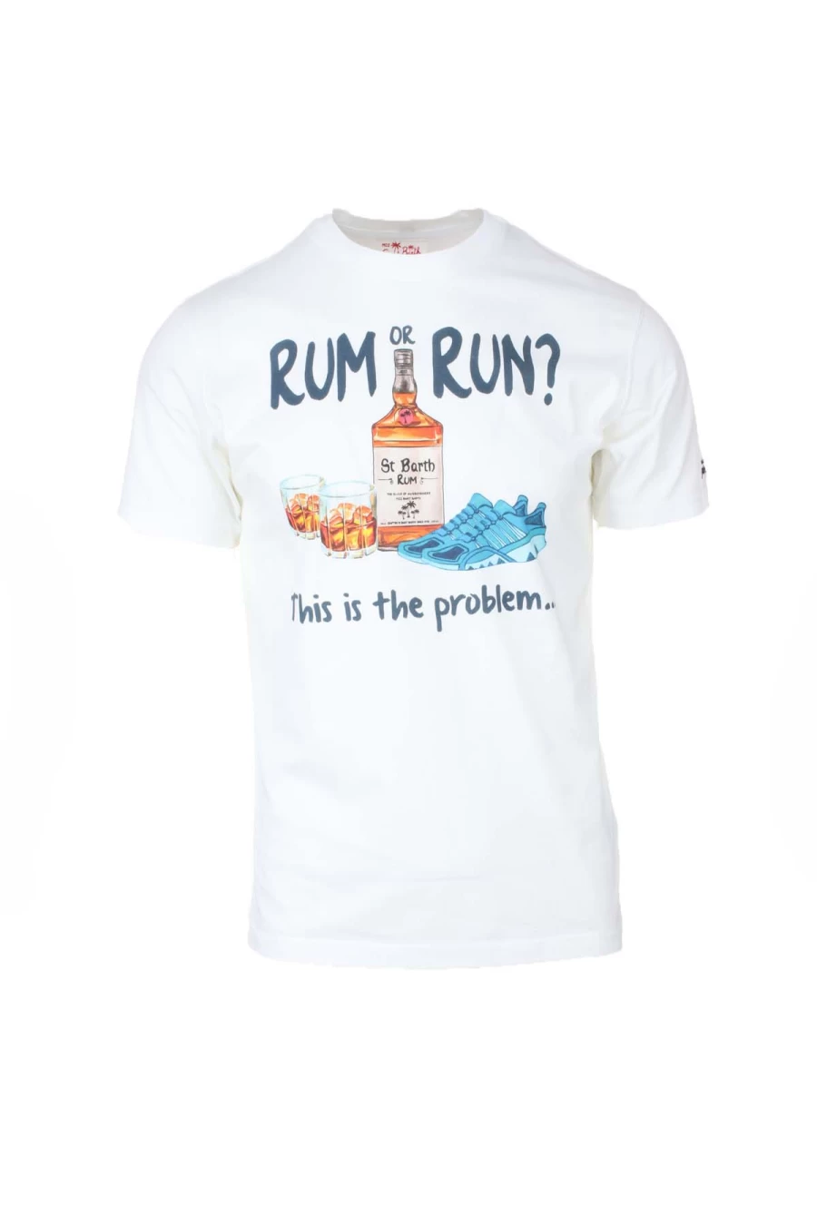 Saint Barth MC2 Rum & Gin Graphic T-Shirt - Premium Cotton Tee - Prestigemodauomo Collection