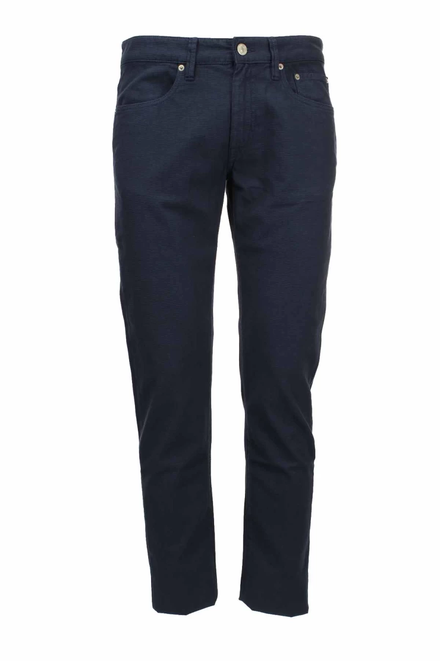 "Seville Men's Textured Stretch Cotton 5-Pocket Trousers - Siviglia Collection"