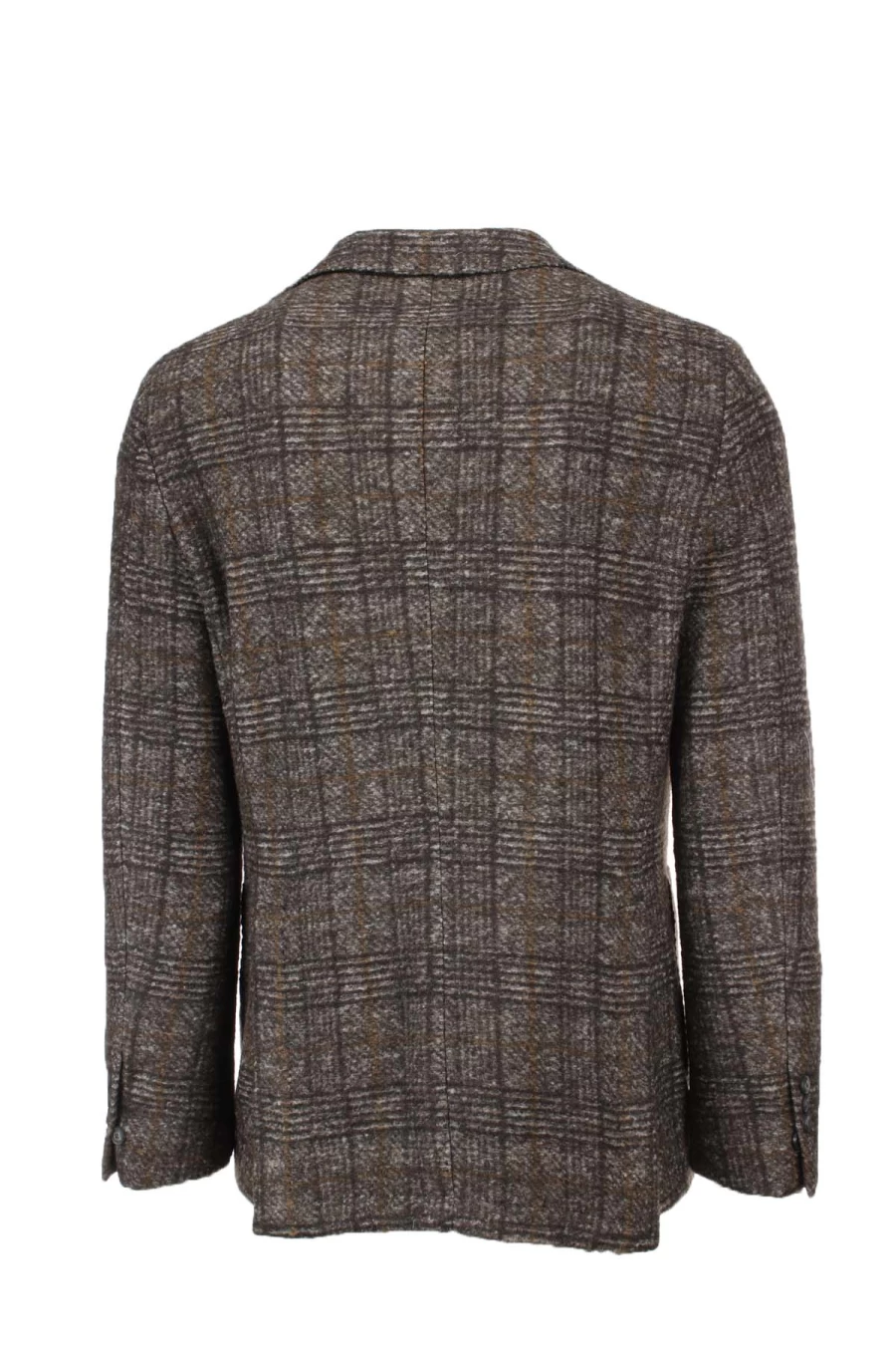"Domenico Tagliente Men's Single-Breasted Checked Wool Jacket | Premium Wool Blazer | Prestige Moda Uomo"