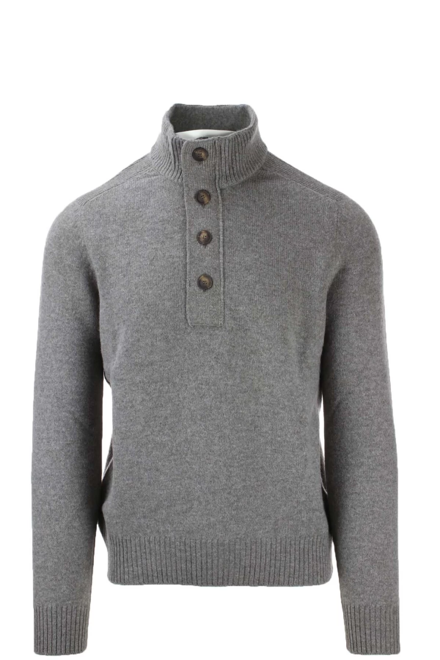 Gran Sasso Men's Wool Zip Sweater - Lupo Style - Premium Italian Knitwear