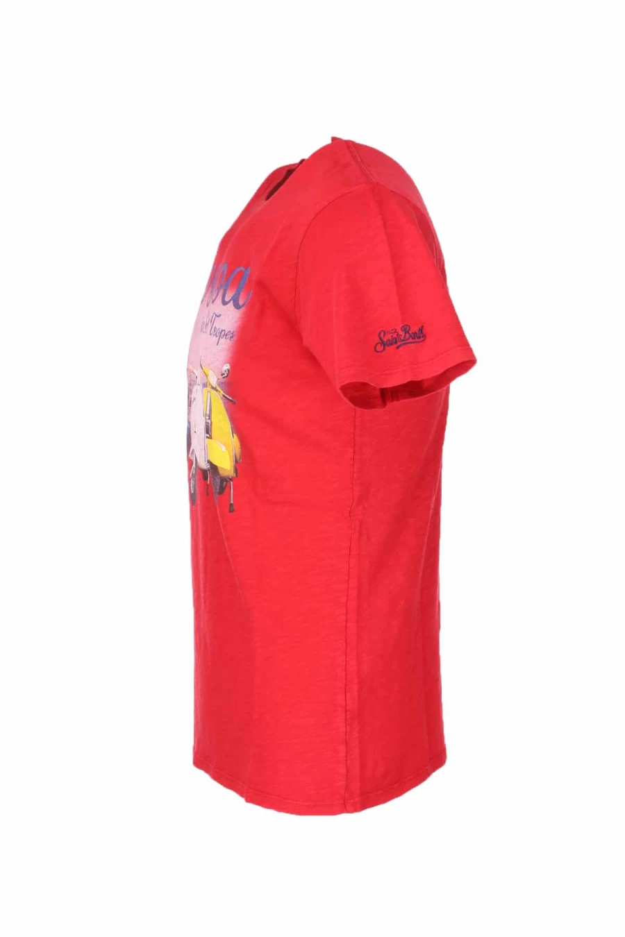 Saint Barth MC2 Vespa in Saint Tropez Half Sleeve T-Shirt for Men - Prestigemodauomo Collection