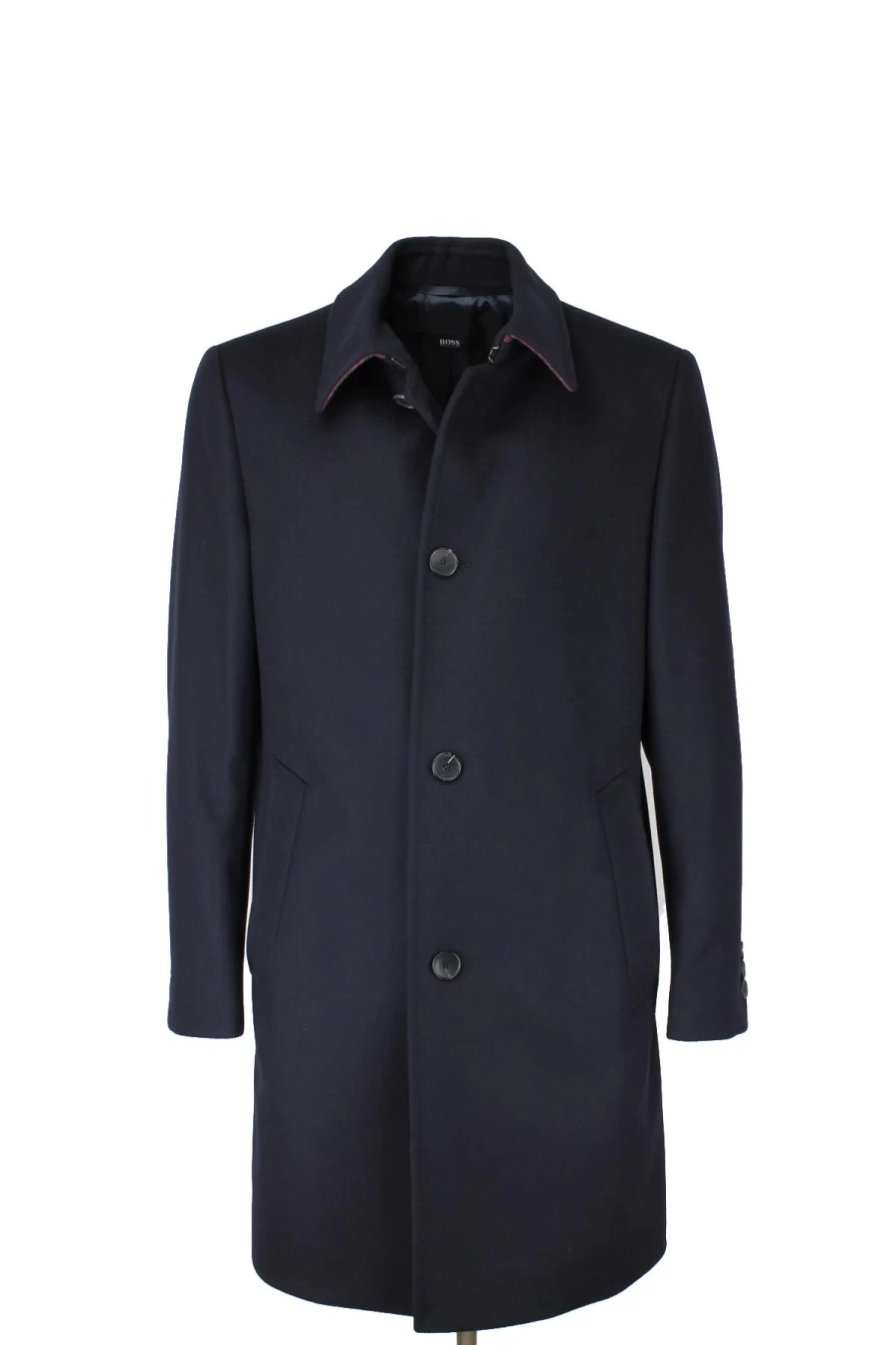 HUGO BOSS Wool Cashmere Short Overcoat for Men – Premium Luxury Outerwear