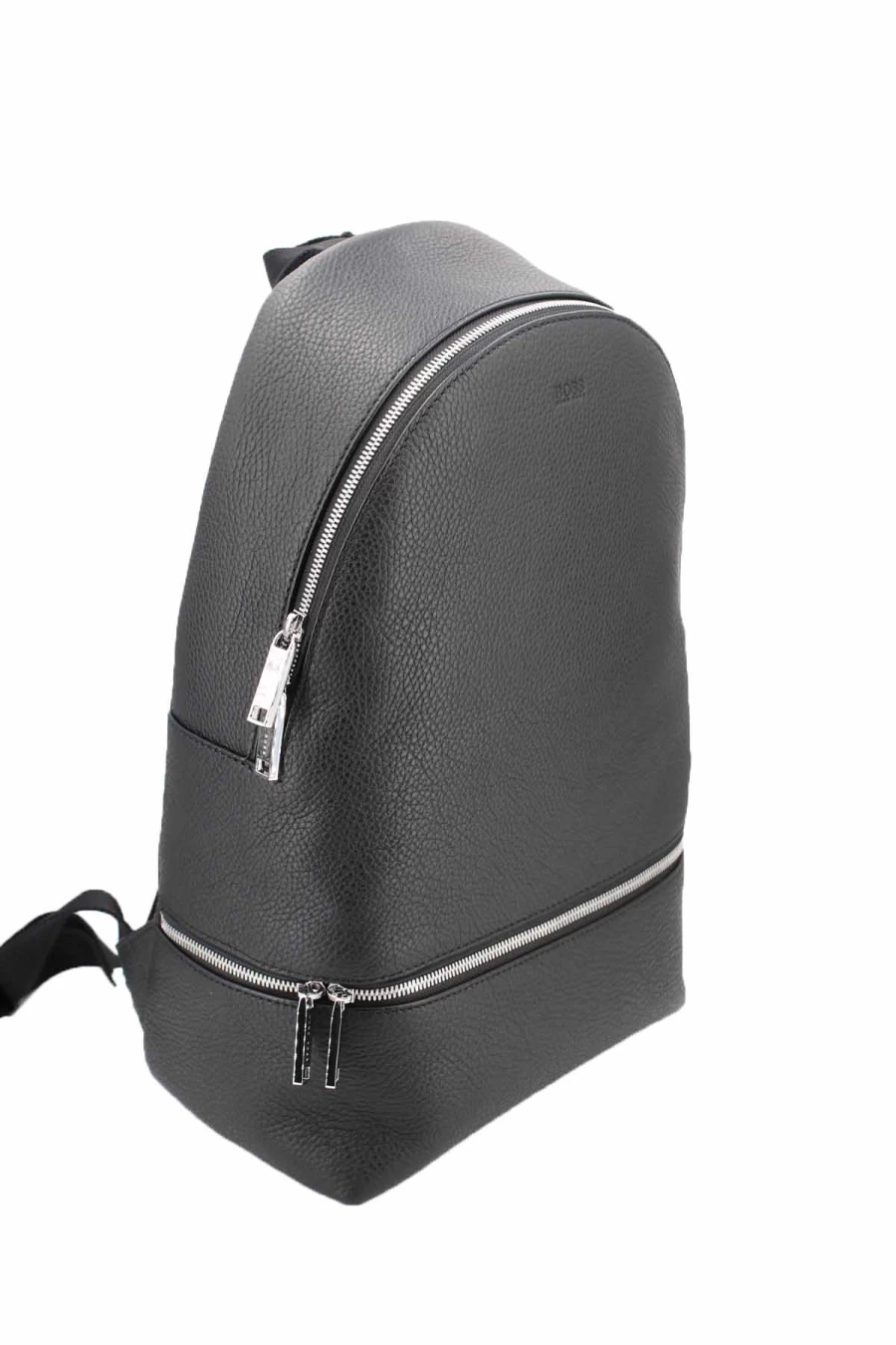 HUGO BOSS Hammered Leather Backpack for Men - Premium Designer Laptop Bag - Prestigemodauomo Collection