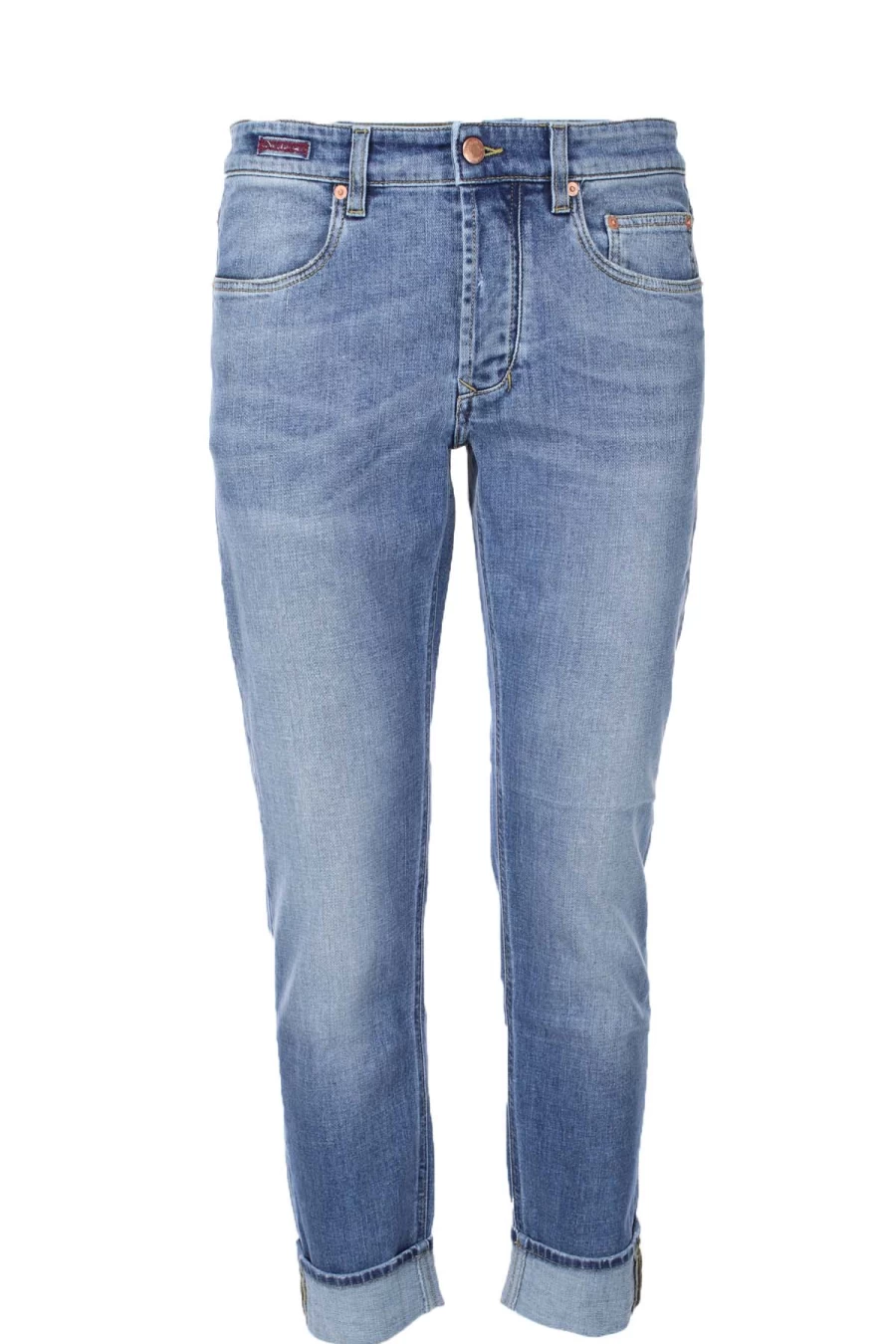 Seville Men's 5 Pocket Denim Jeans - Premium Quality Slim Fit Stretch Comfort