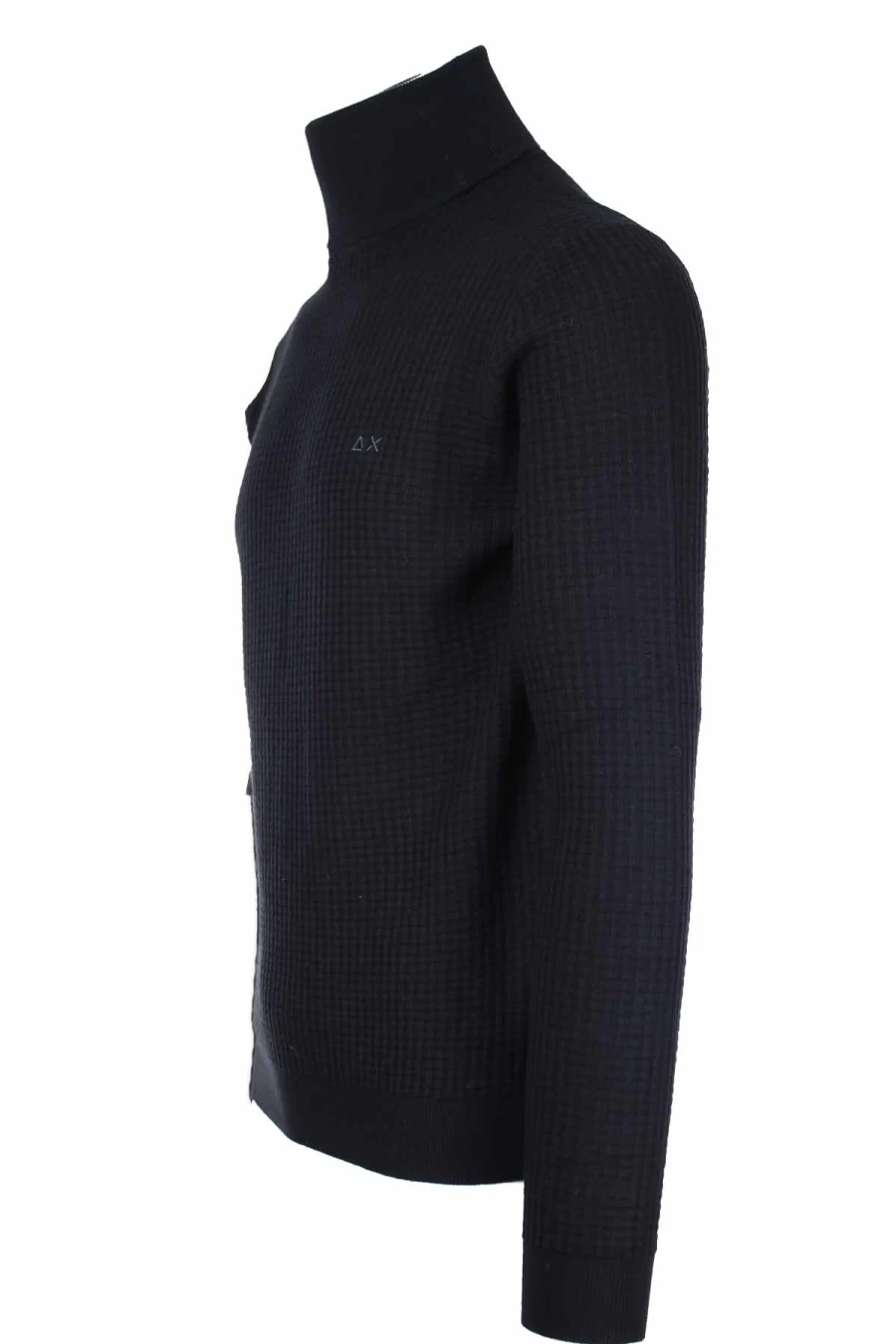 "SUN68 Men's Intarsia Knit Pullover Sweater - Dolcevita Style - Prestigemodauomo Collection"