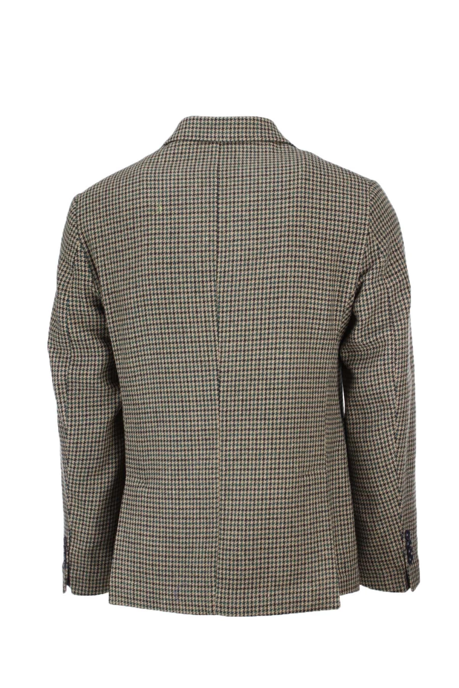 "Gilles Men's Wool Houndstooth Single-Breasted Jacket - Prestigemodauomo"