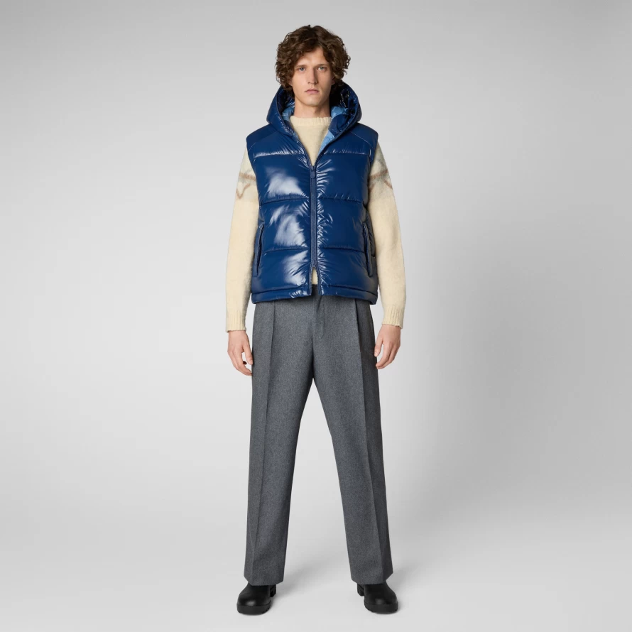 Save The Duck Dexter Hooded Sleeveless Vest - Men's Lightweight Puffer Gilet