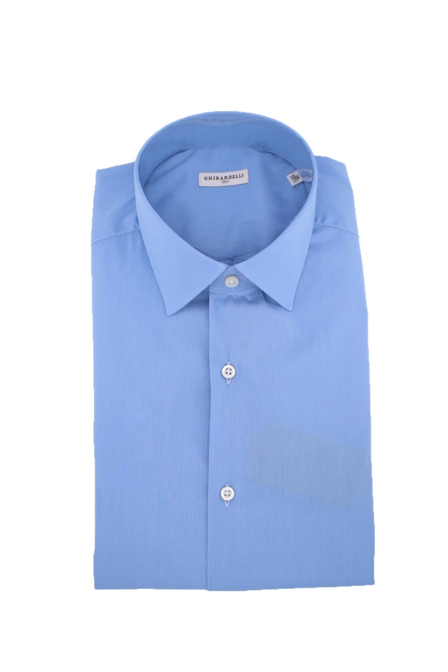 "GHIRARDELLI Men's Classic Plain Cotton Shirt - Premium Quality Dress Shirt"