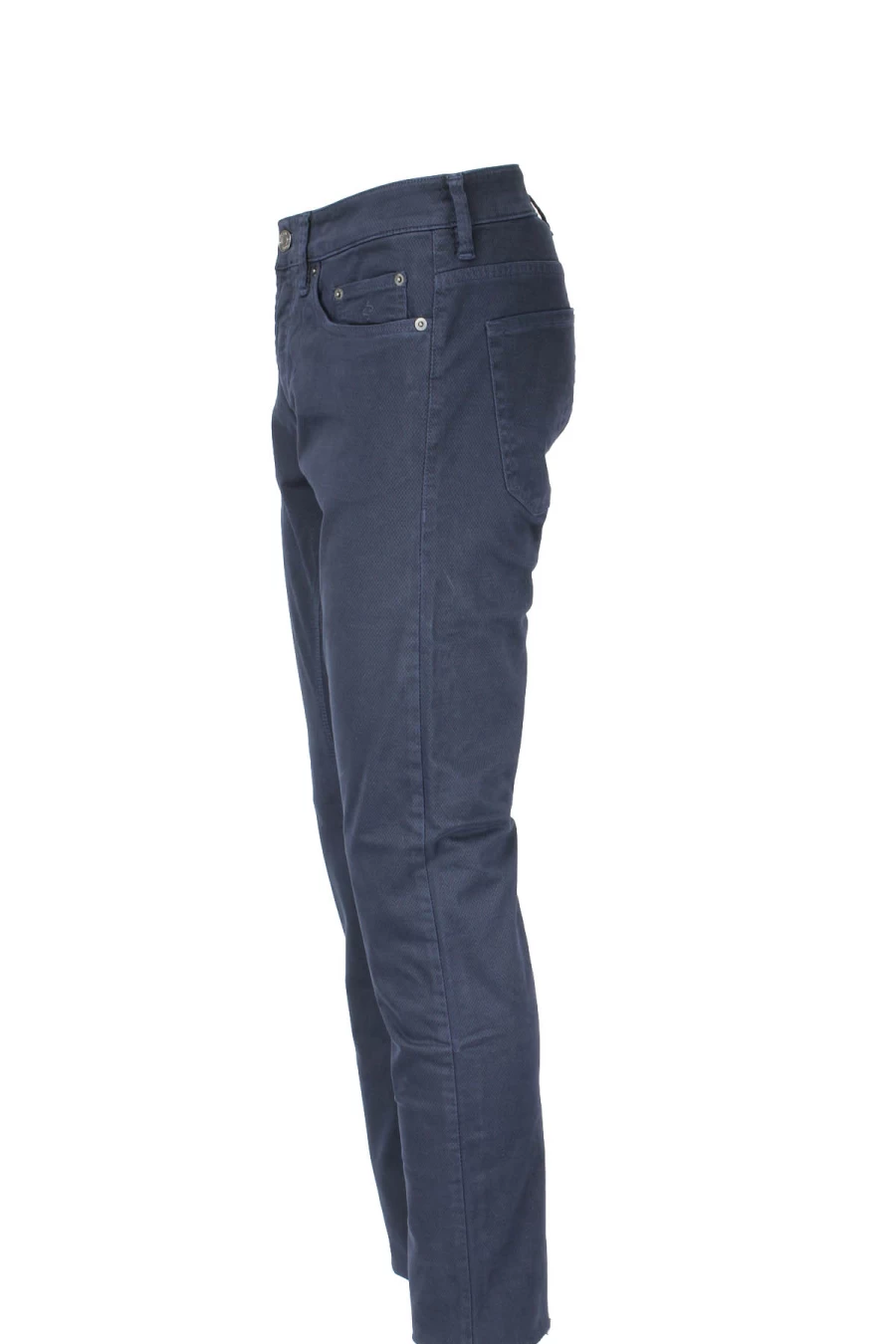 "Seville Men's Cotton 5-Pocket Pants with Patch Detail - Prestigemodauomo Collection"