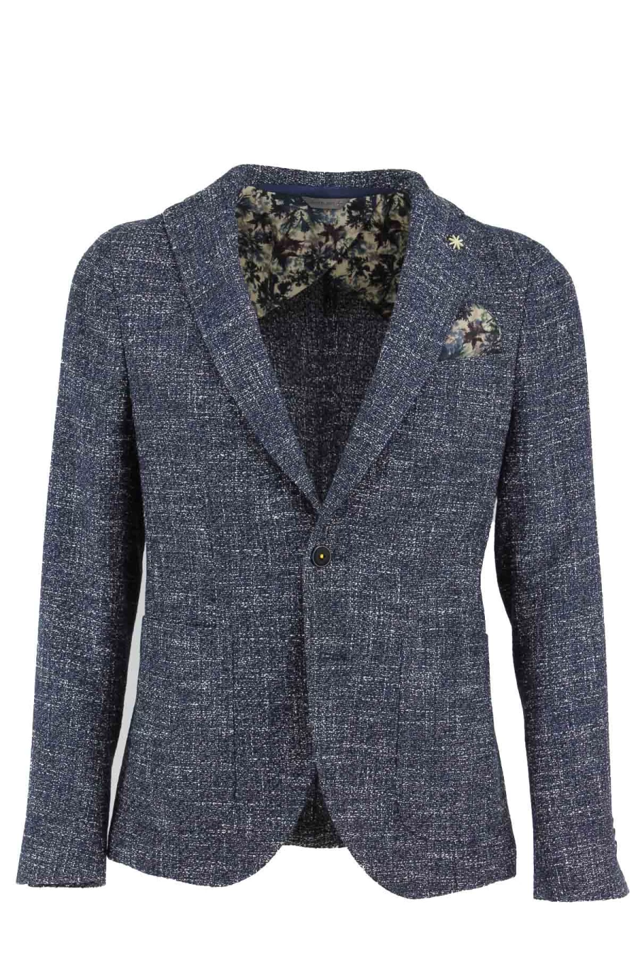 "Manuel Ritz Men's Micro-Patterned Blazer Jacket | Premium Prestigemodauomo Collection"