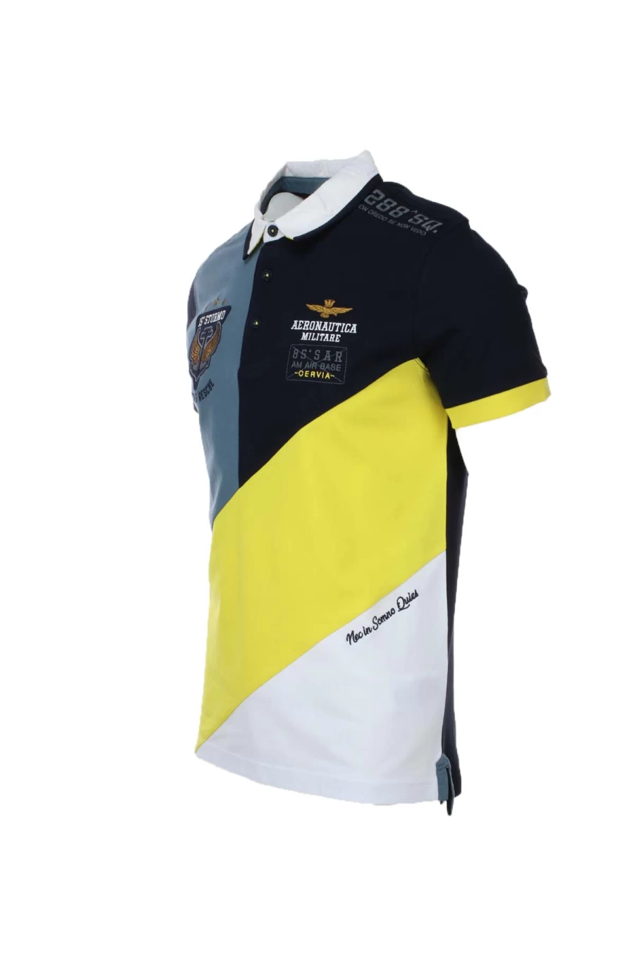 "Air Force 15° Stormo Cervia Men's Half Sleeve Polo Shirt - Prestigemodauomo Military Aviation Style"