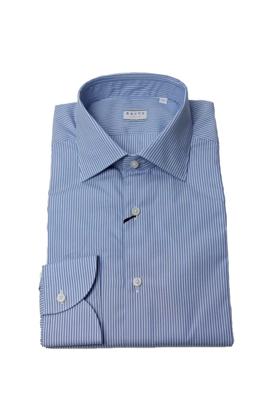 "XACUS Men's Striped Cotton Shirt - Premium Casual Wear - Prestigemodauomo Collection"