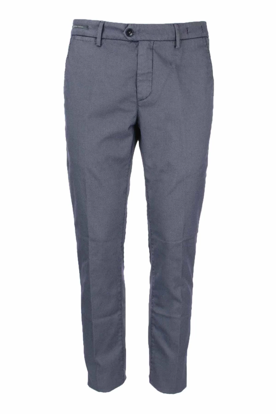 "Teleriazed Men's Cotton Chino Trousers - Micro-Stitched Detail - Prestigemodauomo Collection"