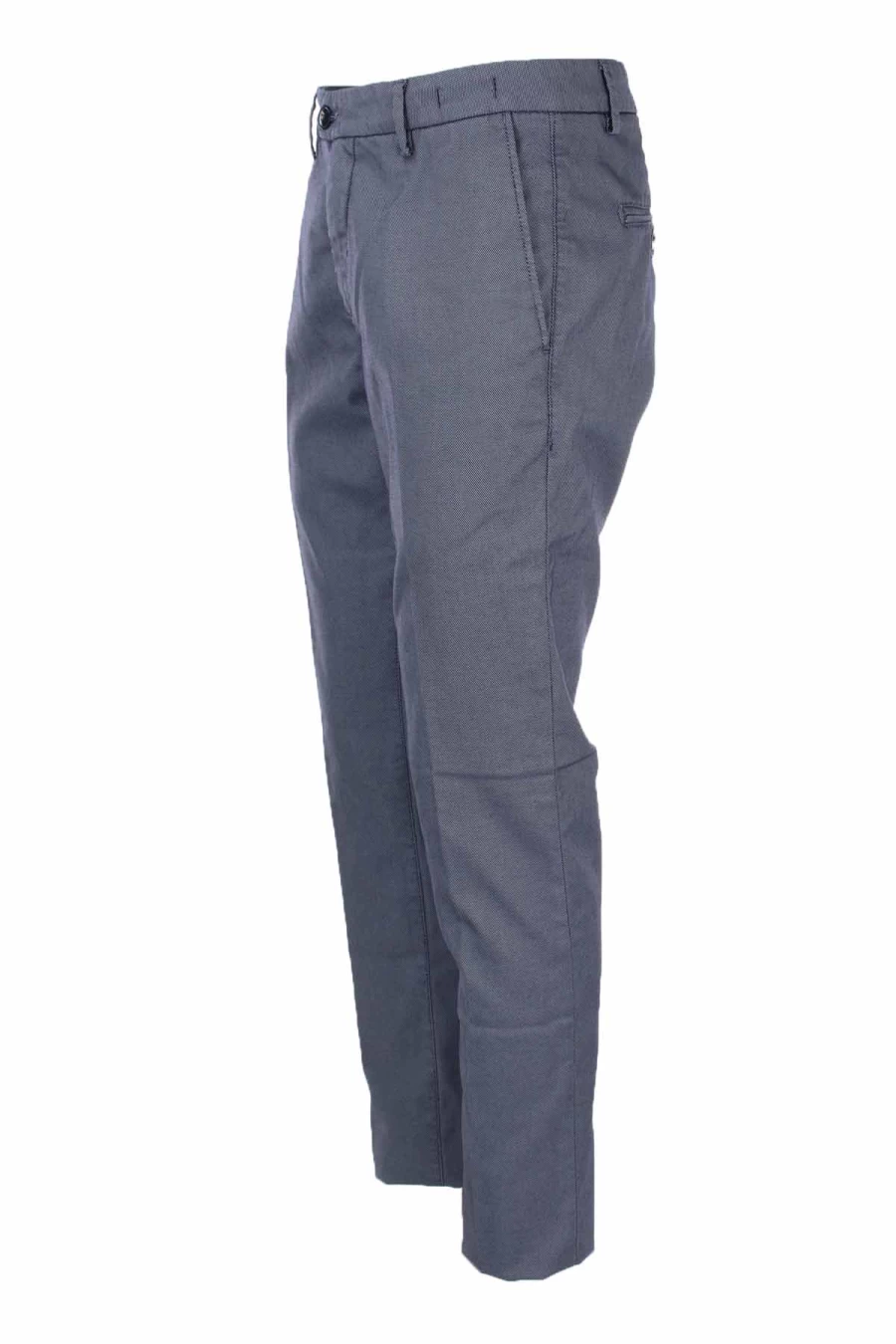"Teleriazed Men's Cotton Chino Trousers - Micro-Stitched Detail - Prestigemodauomo Collection"