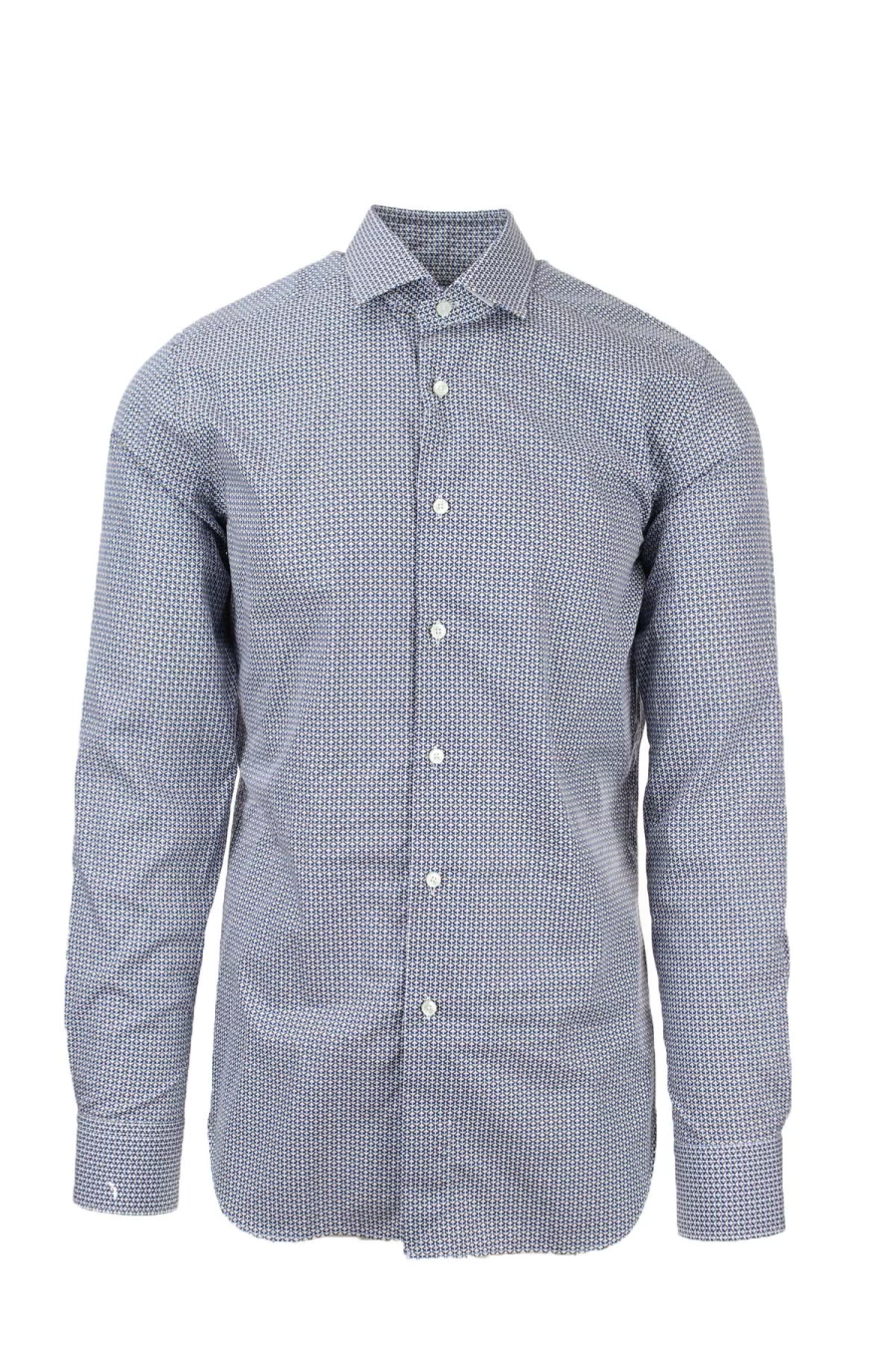 "XACUS Men's Micro-Patterned Cotton Shirt | Premium Comfort & Style"