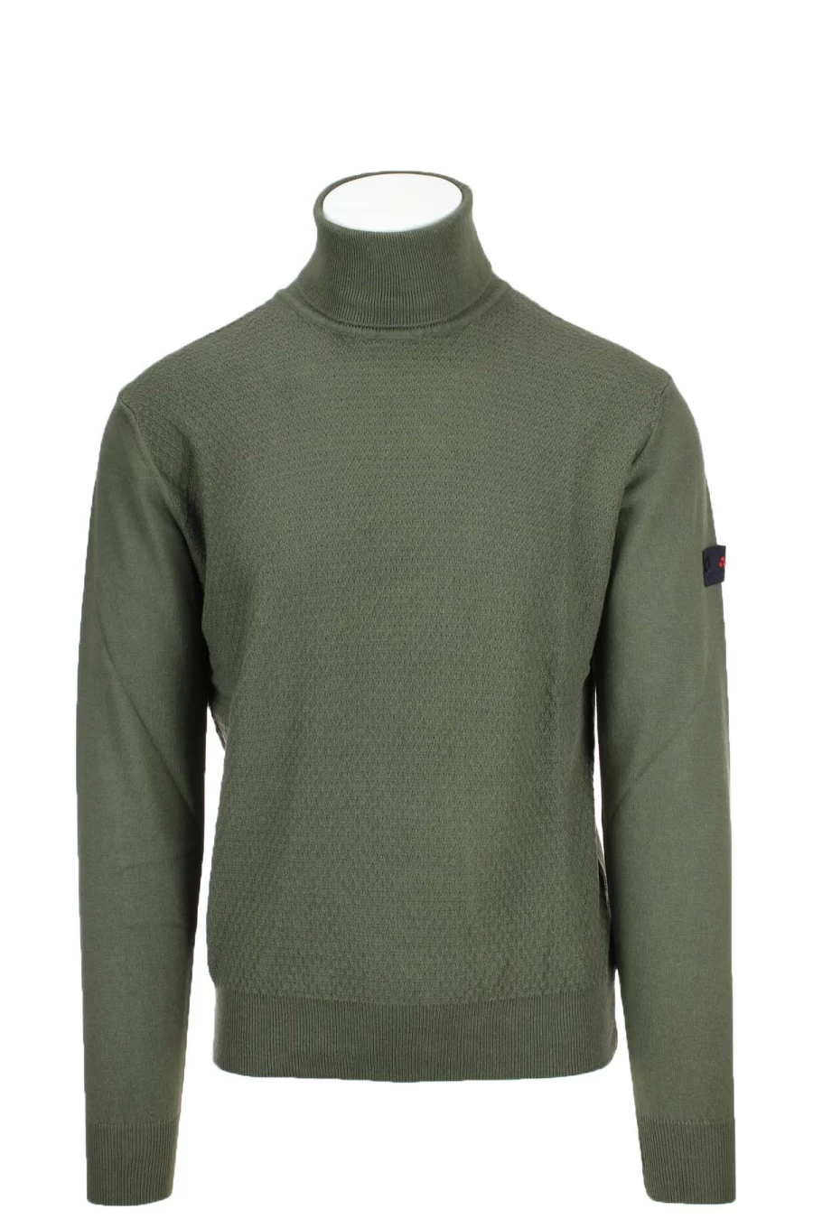 Peuterey Men's Plain Turtleneck Sweater - Premium Cotton Knitwear - Classic Slim Fit Pullover