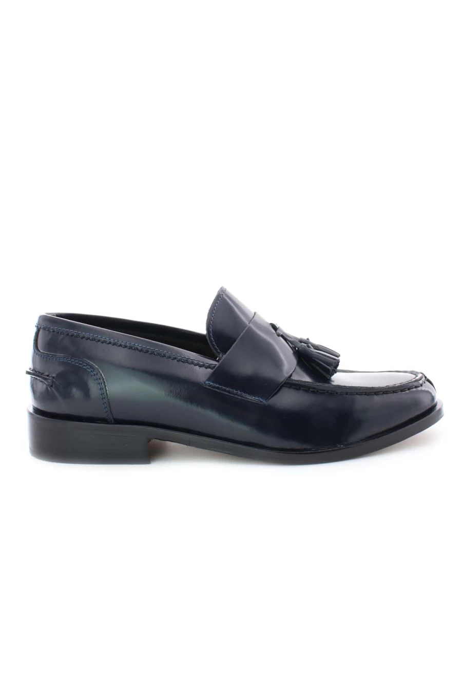Men's Leather Moccasins with Tassels - Ancient Campania Shoe Shop - Handcrafted Italian Loafers