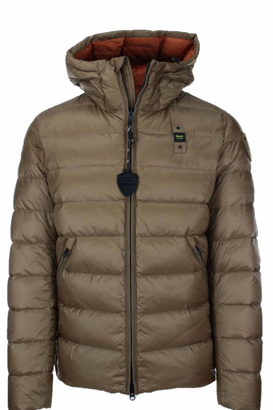 BLAUER Men's Hooded Down Jacket - Premium Warm Winter Coat - Prestigemodauomo Collection