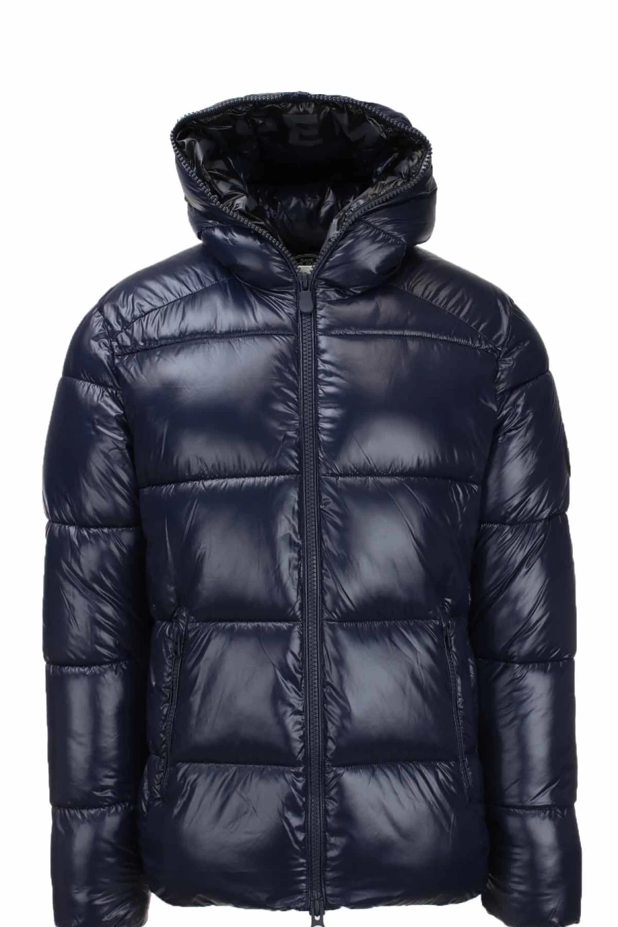Save The Duck Edgard Shiny Hooded Down Jacket - Waterproof Winter Coat for Men - Lightweight Warm Puffer Parka