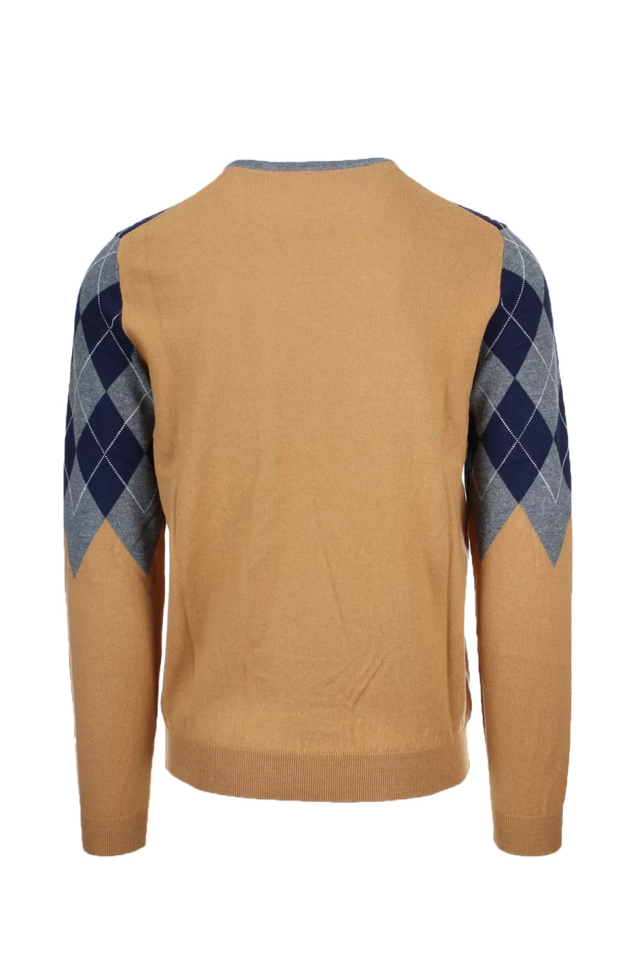 SUN68 Men's Diamond Knit Pullover Sweater - Luxury Crew Neck Winter Jumper
