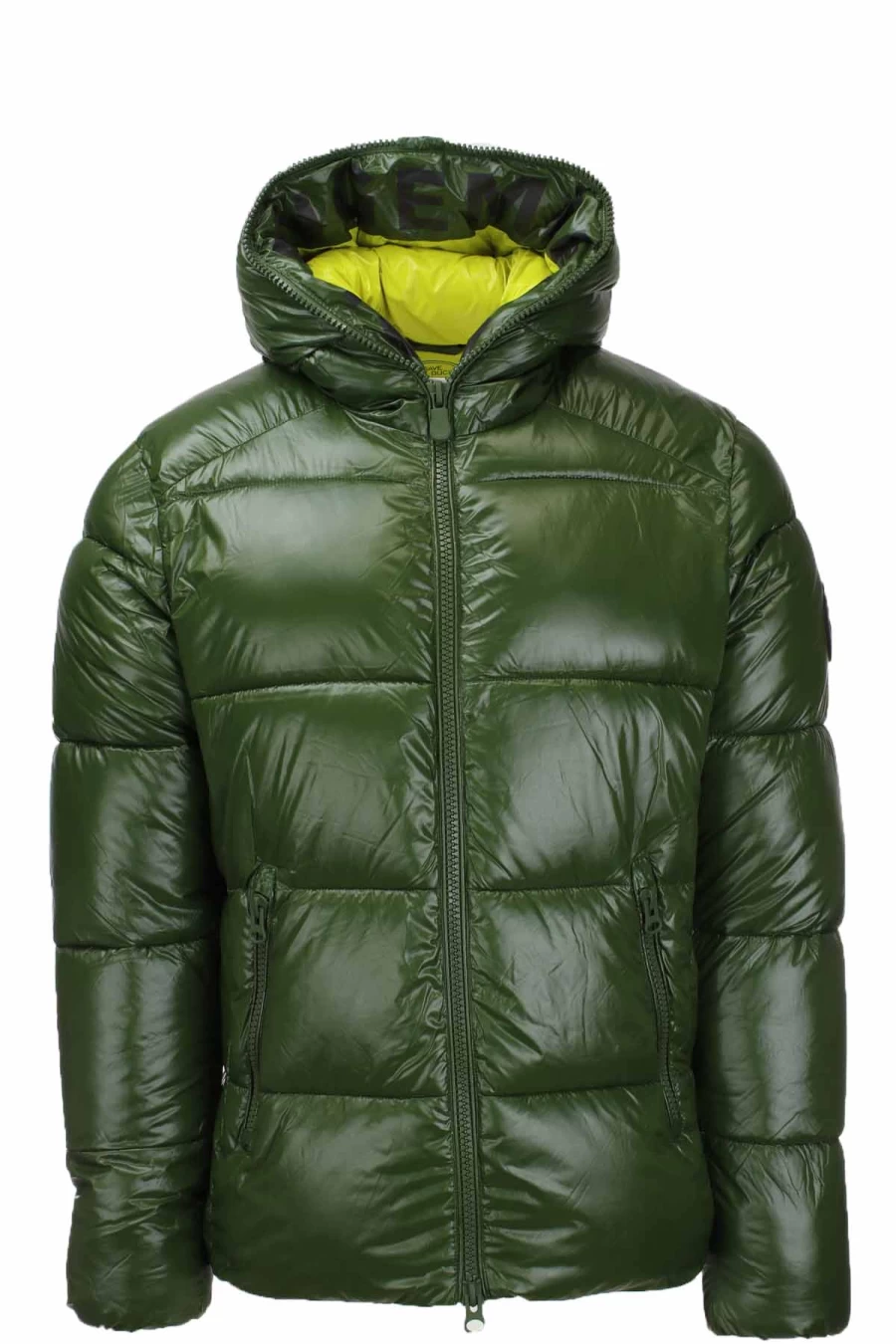 Save The Duck Edgard Shiny Hooded Down Jacket for Men | Waterproof Winter Coat | Lightweight Warm Puffer Jacket
