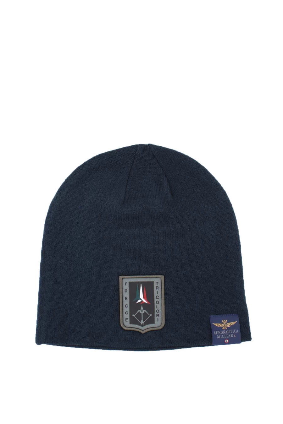 "Air Force Wool Beanie Hat with Patch - Aeronautica Militare Style - Prestigemodauomo"
