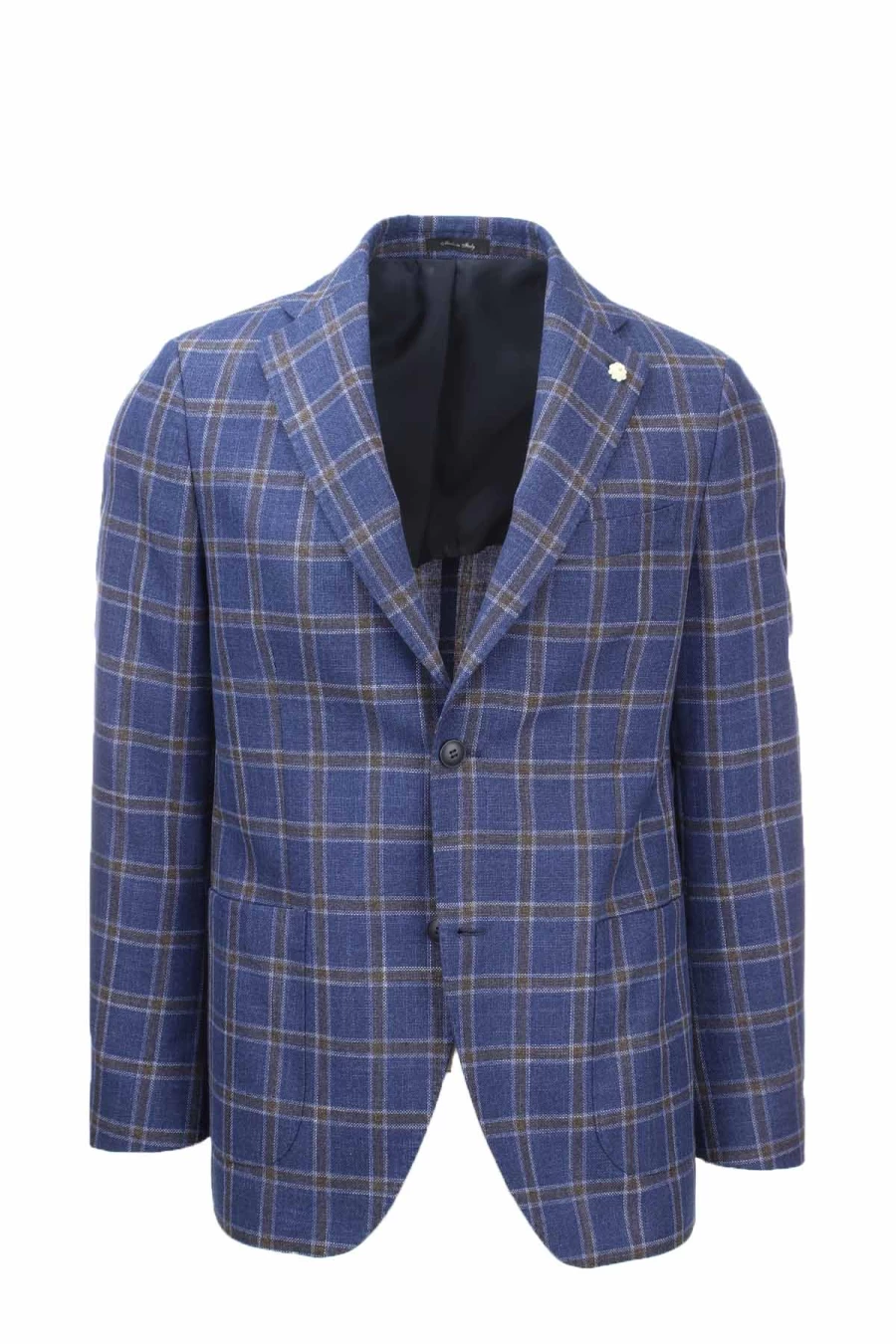 "Men's Single-Breasted Checked Jacket by Natu - Stylish Casual Blazer - Prestigemodauomo Collection"